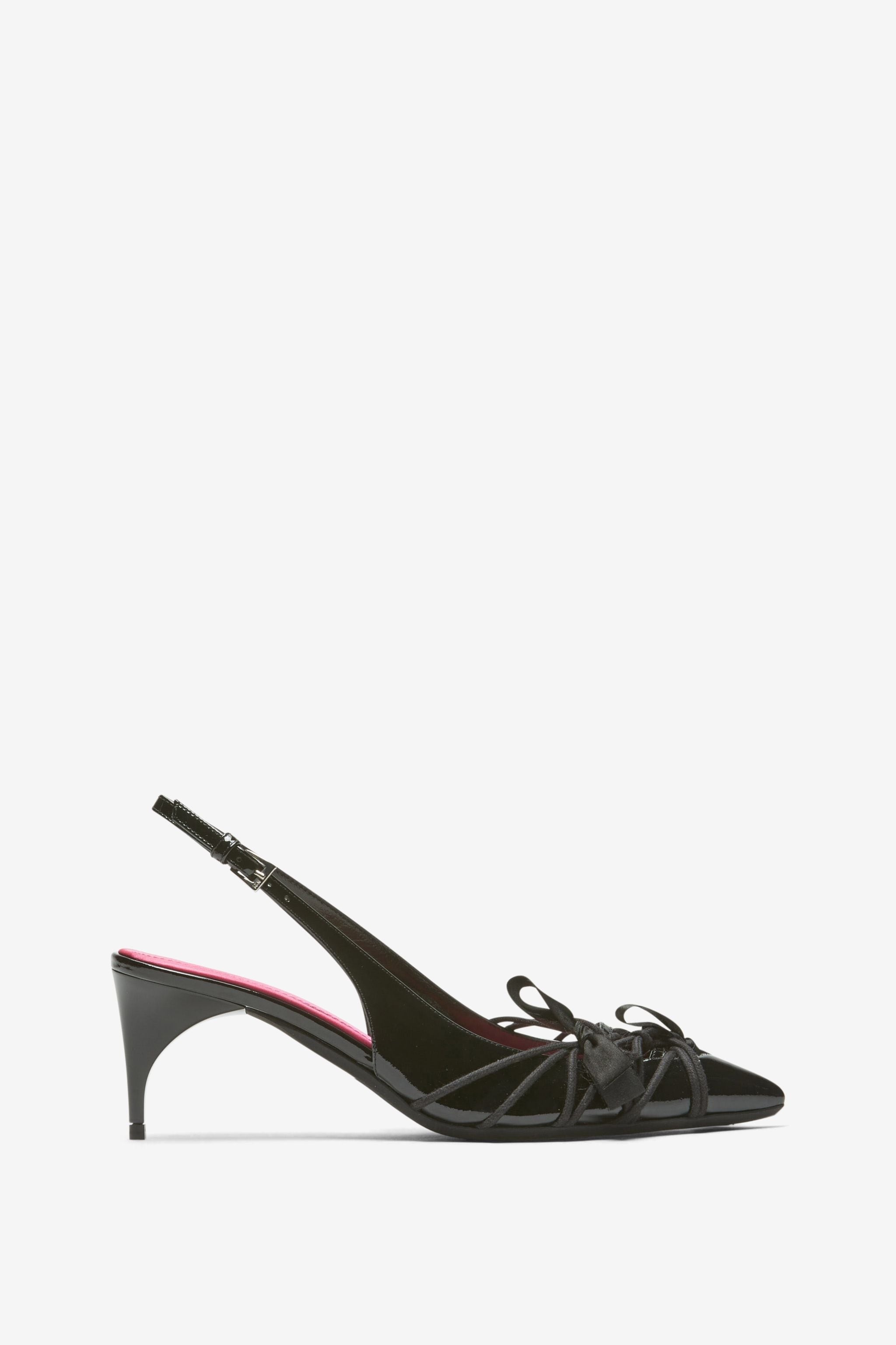 BOW-EMBELLISHED SLINGBACK PUMPS - 1