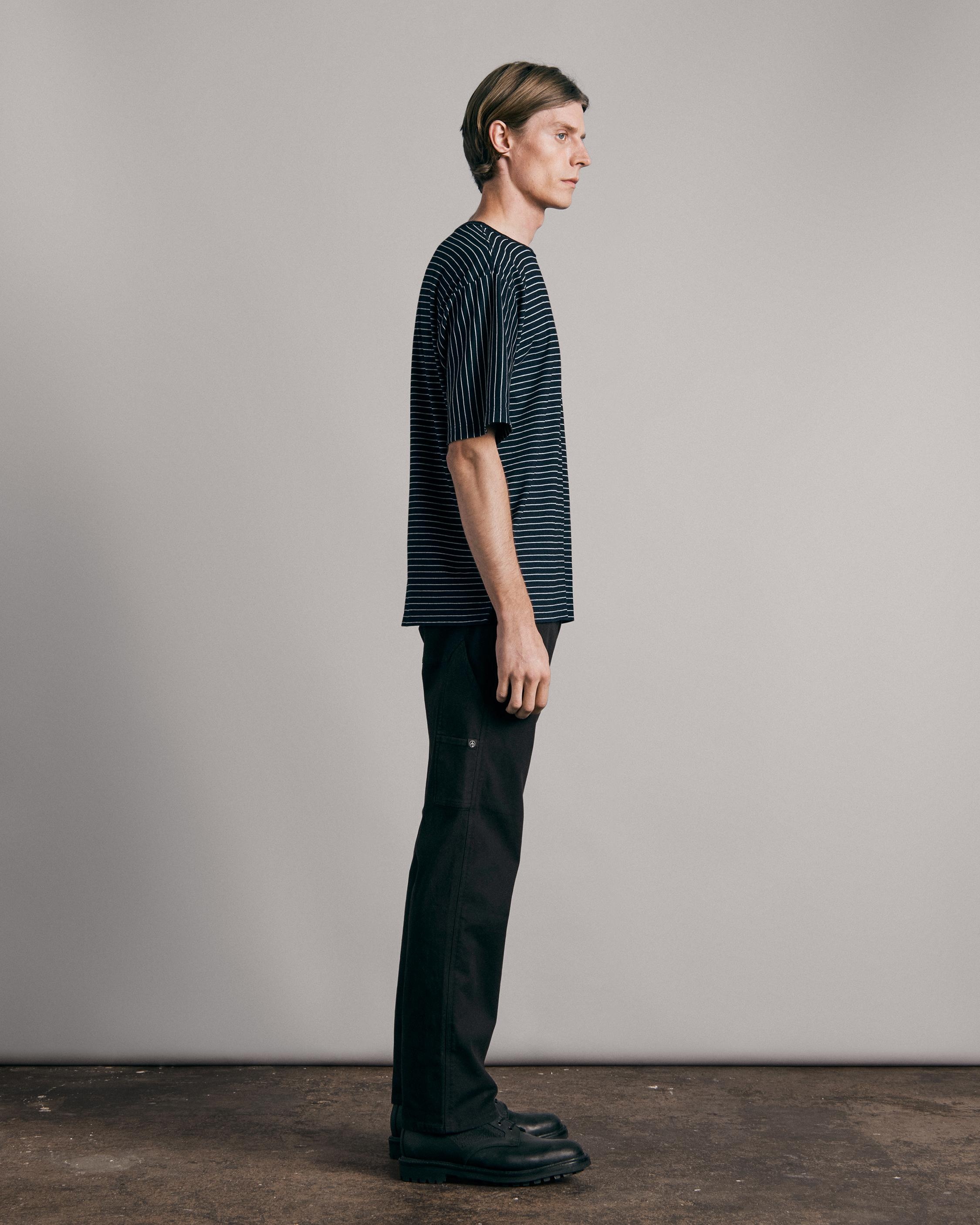 Indigo Stripe Tee
Cotton T-Shirt - 4
