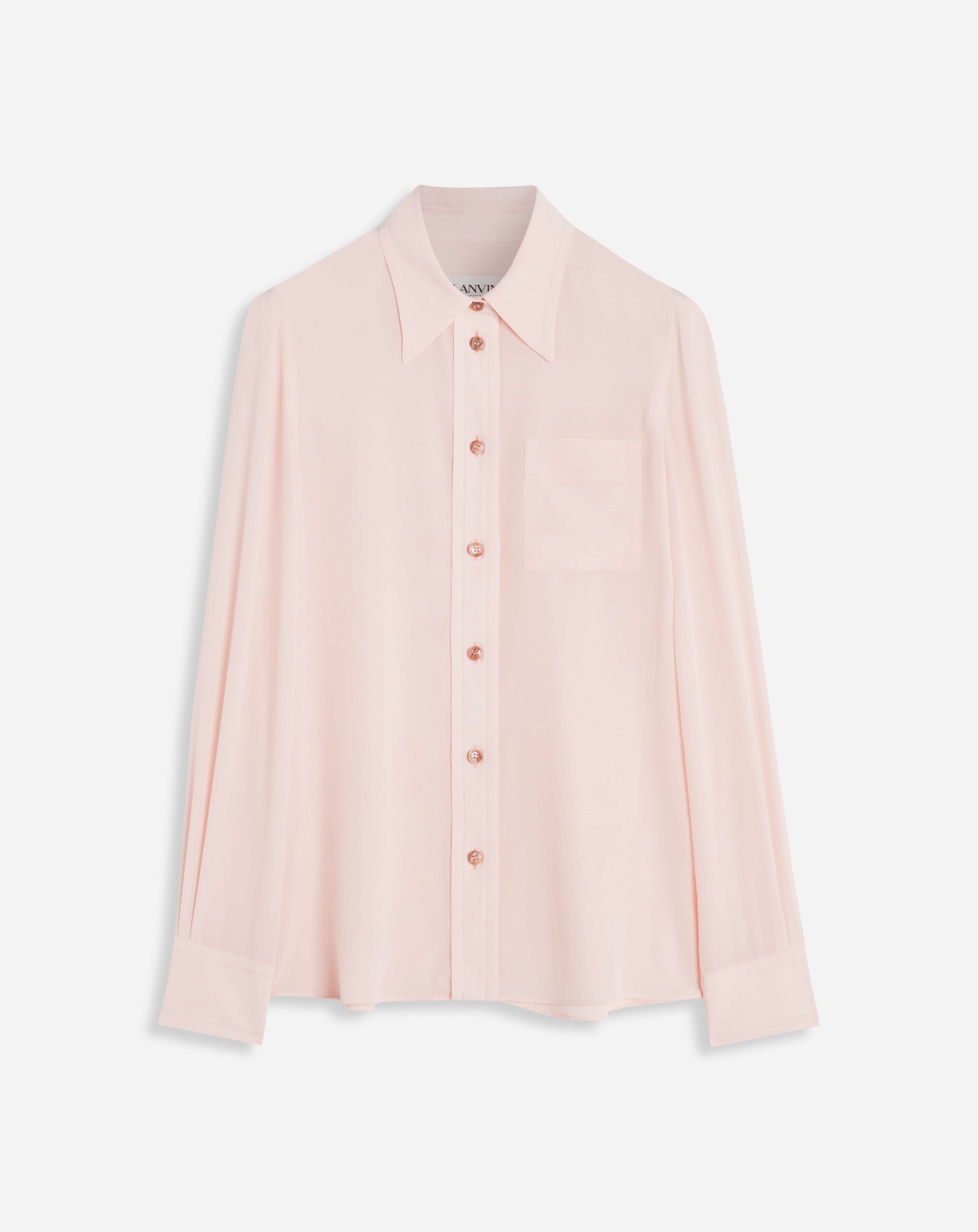 LONG SLEEVE SHIRT IN SILK - 1