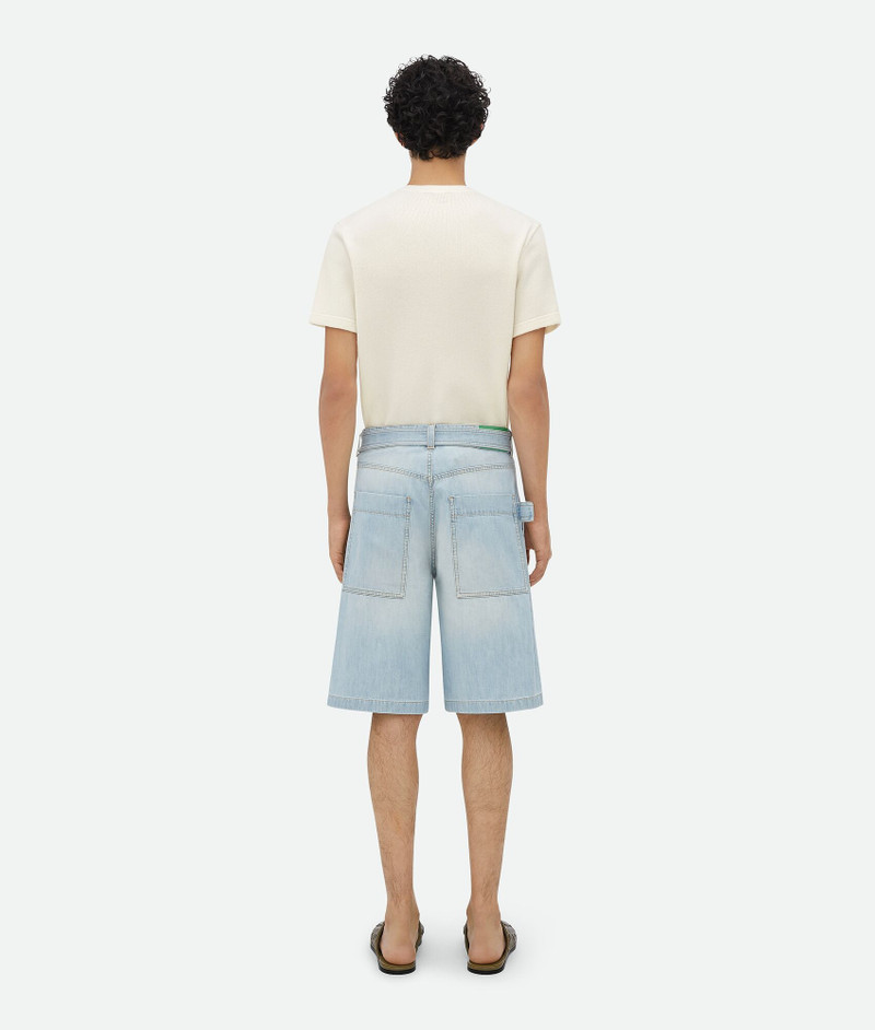 Light Bleached Denim Shorts 3