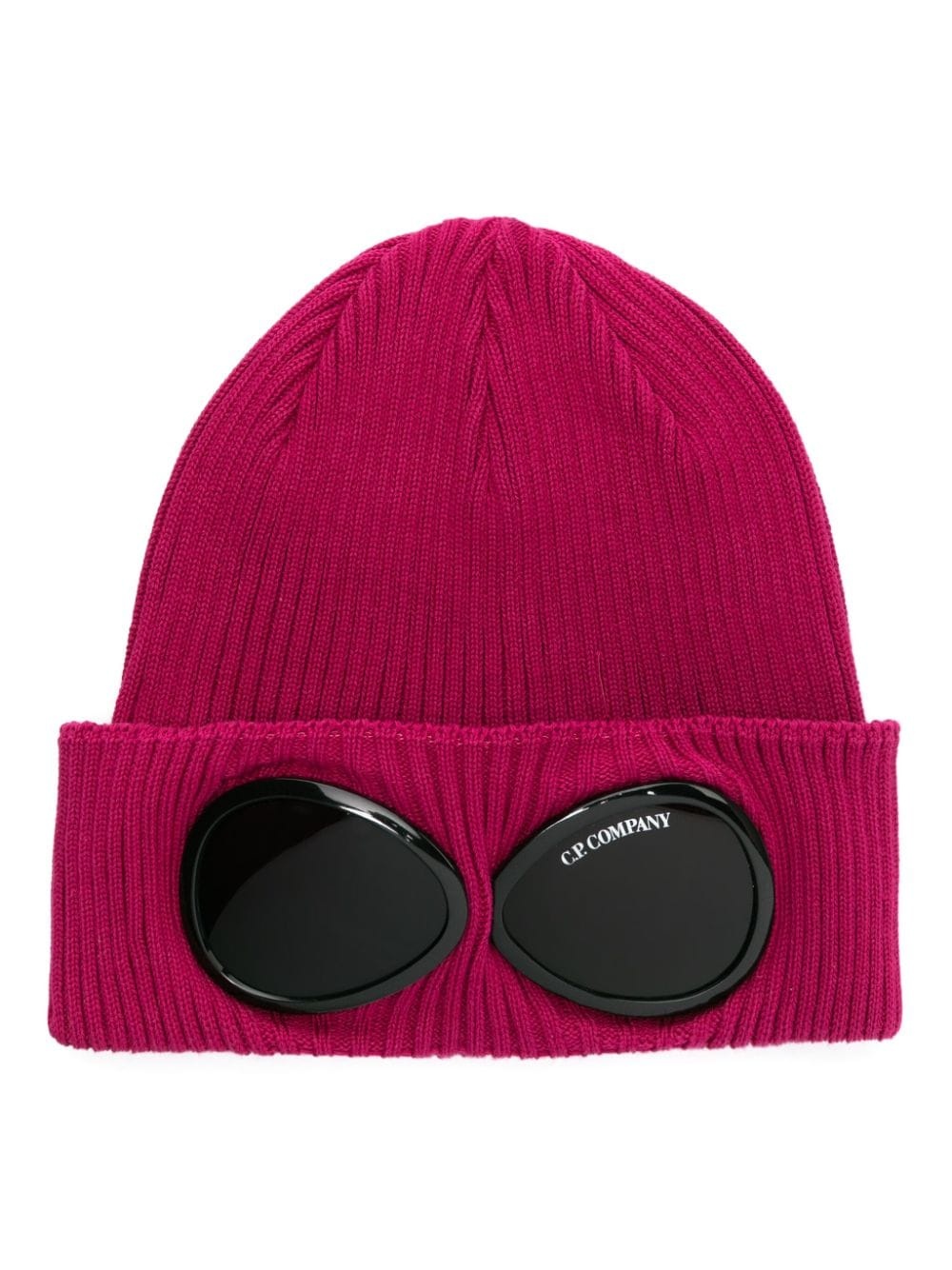 GOGGLES-DETAIL RIBBED BEANIE (RED BUD) - 1