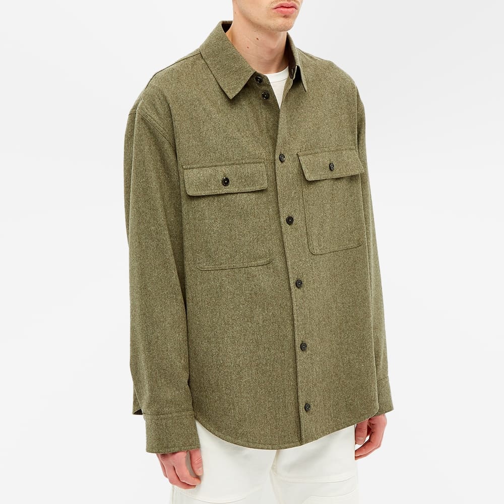 Jil Sander Plus Wool Flannel Shirt Jacket - 5