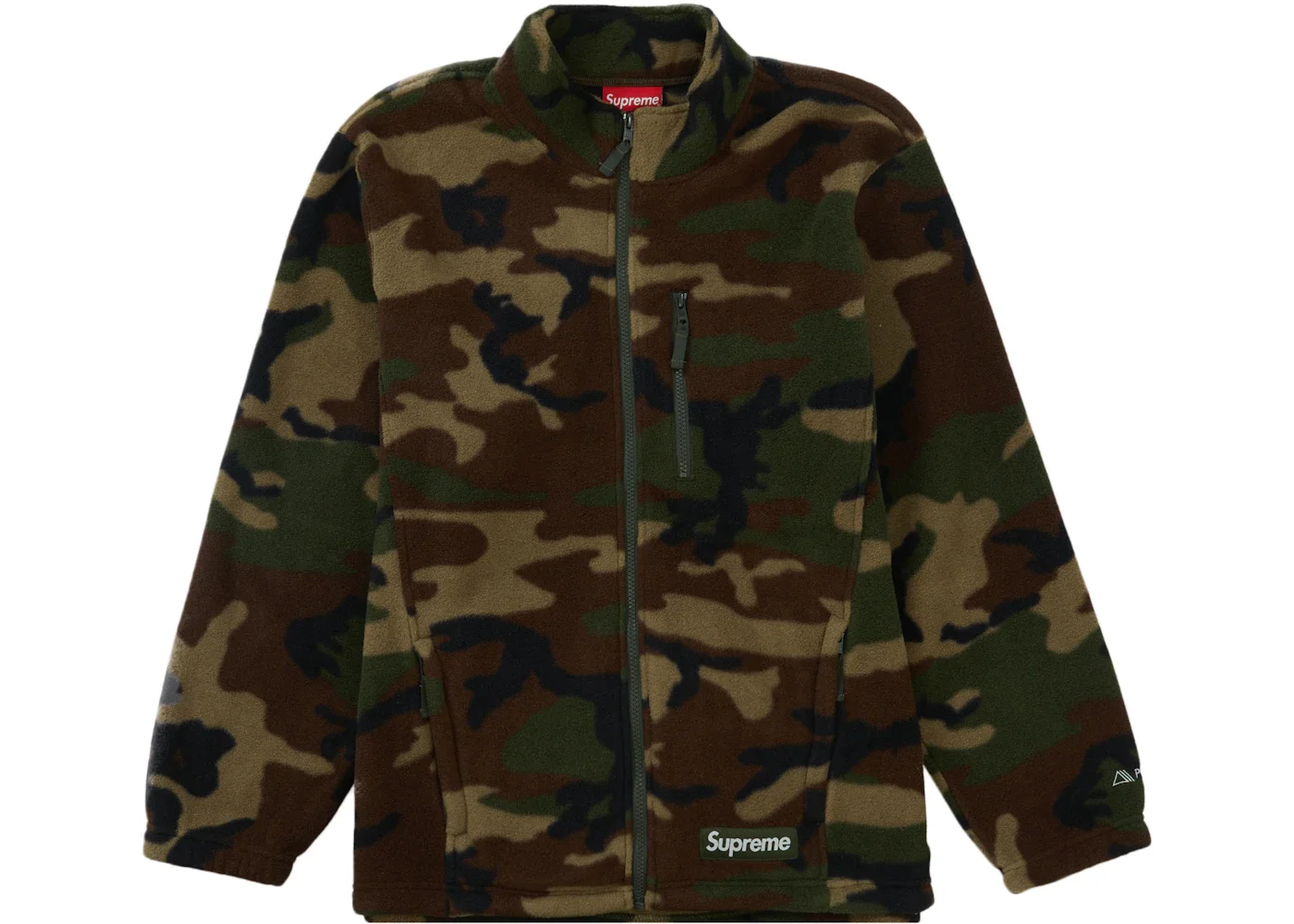 Supreme Polartec Zip Jacket Woodland Camo - 1
