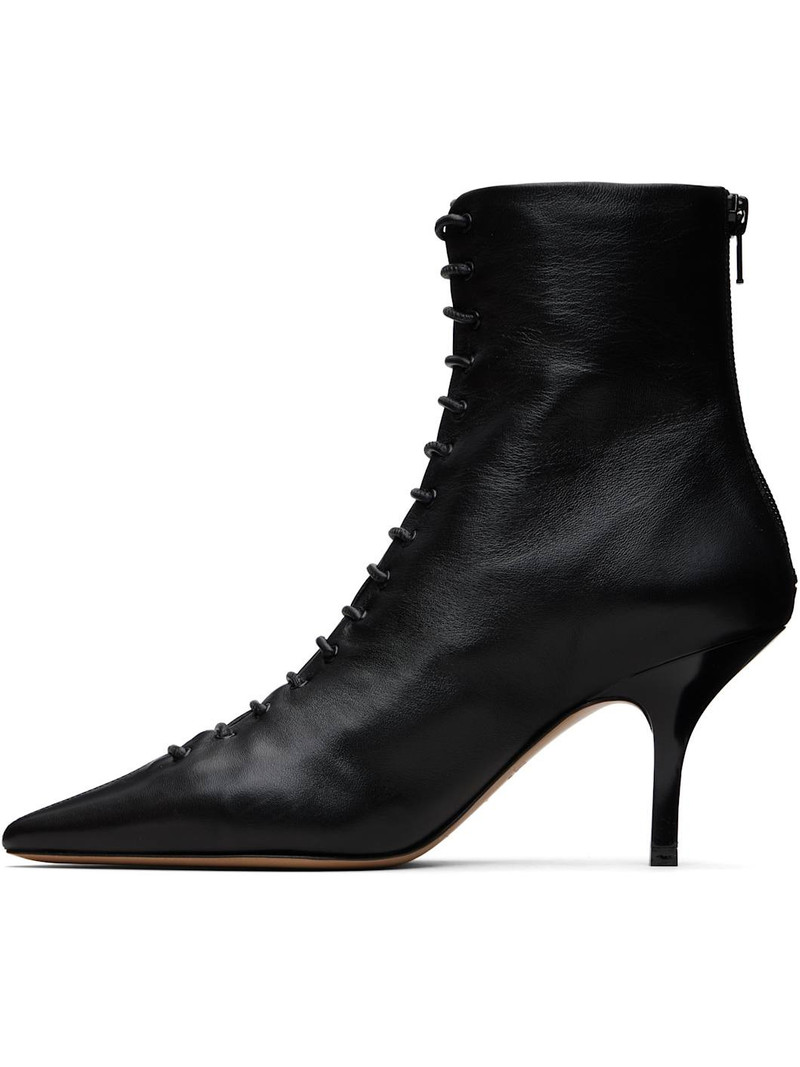 JACQUEMUS Black 'Les Bottines Tourni Lacet' Boots outlook