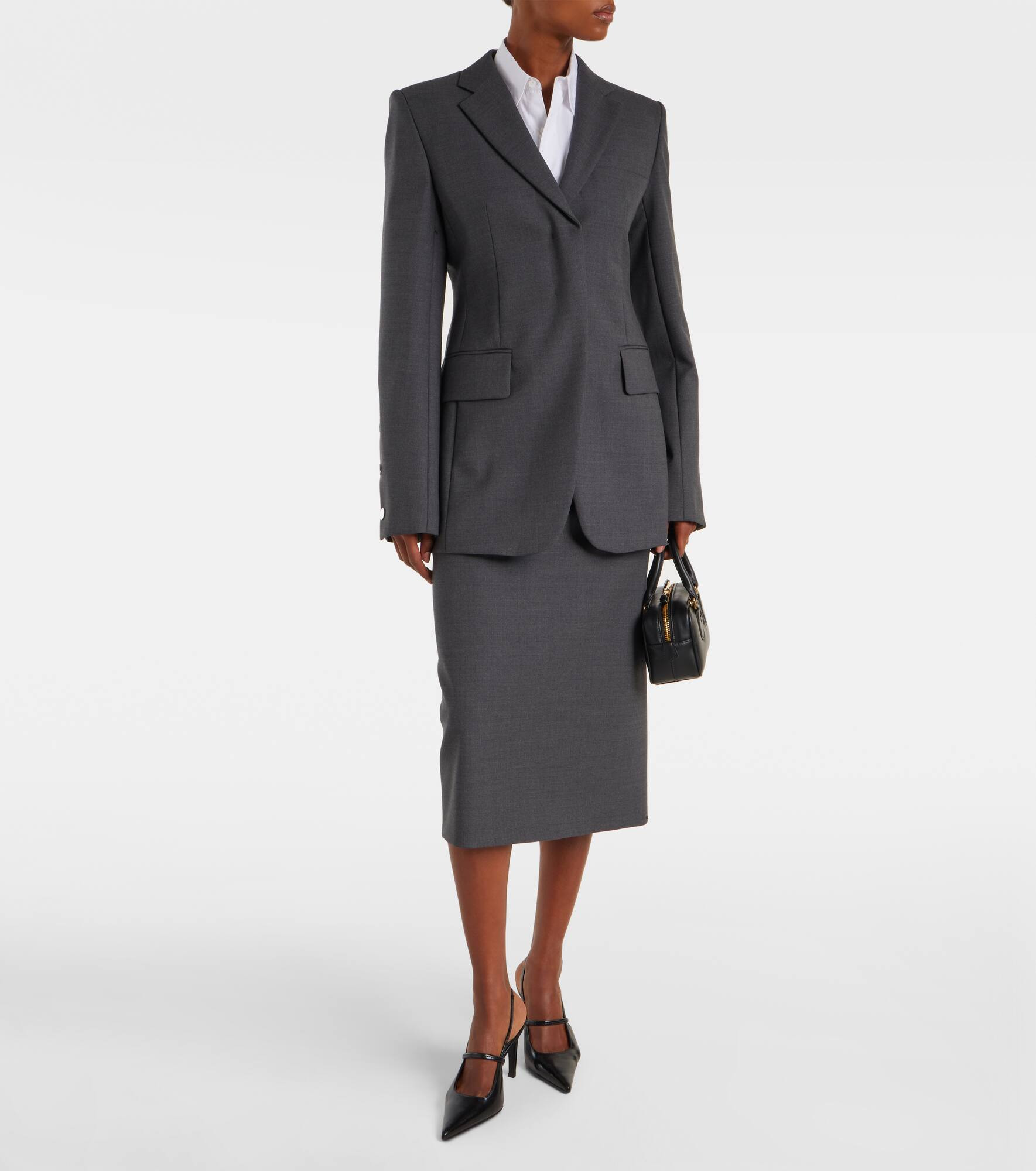 Finire virgin wool pencil skirt - 2