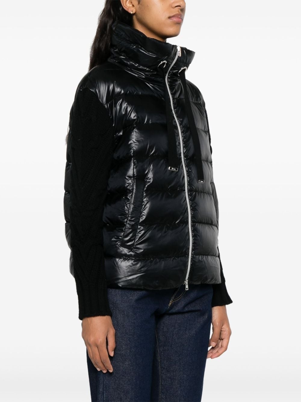 panelled puffer jacket - 3