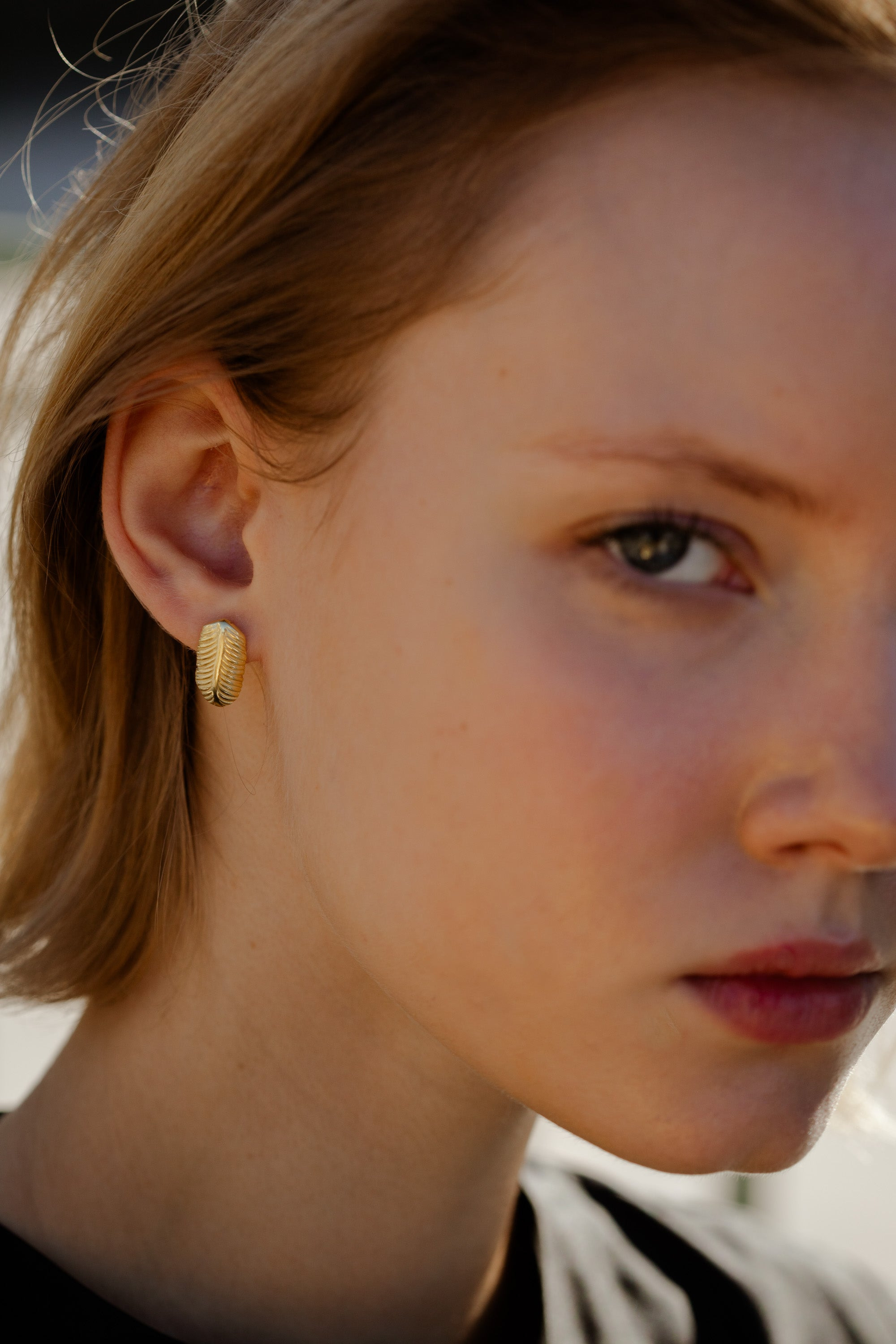 Tiny Feather Earrings - 3
