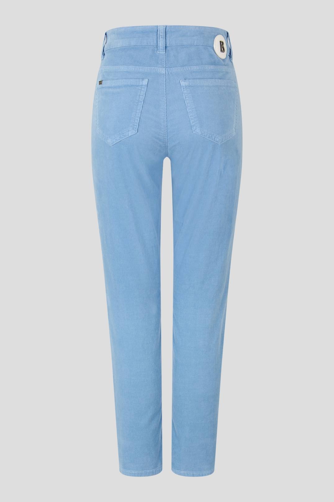 JULIE 7/8 CORDUROY PANTS IN LIGHT BLUE - 5