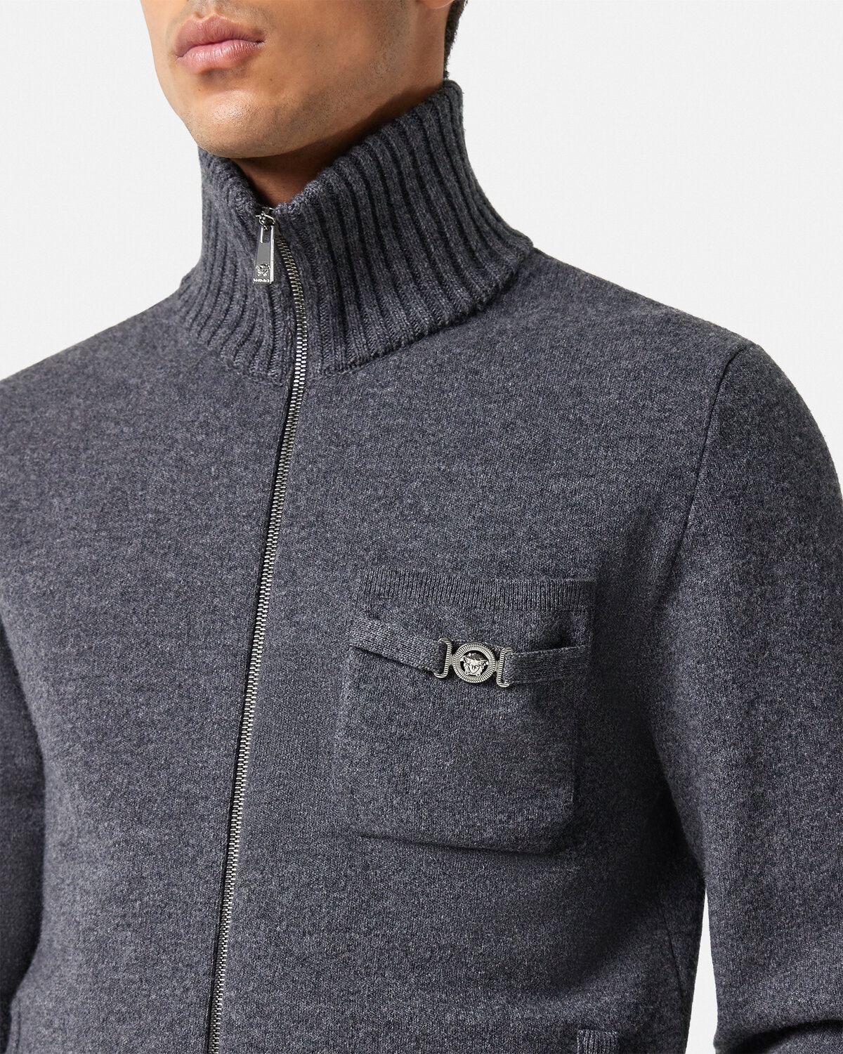 Cashmere-Blend Zip Sweater - 3