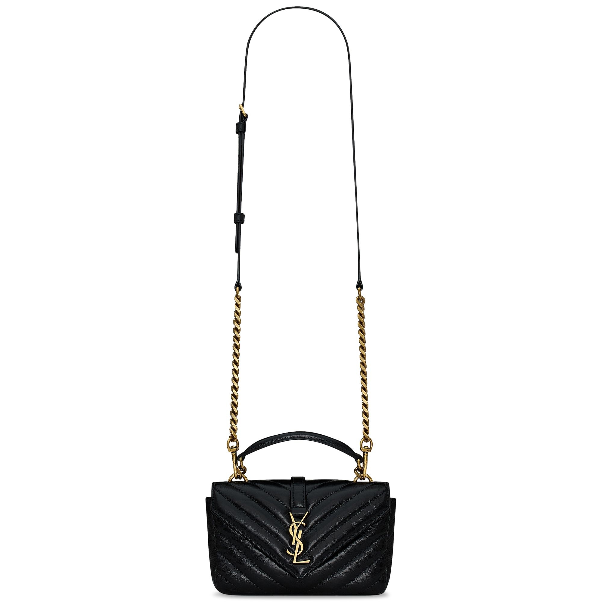 Saint Laurent College Mini Chain Bag 'Noir' - 3