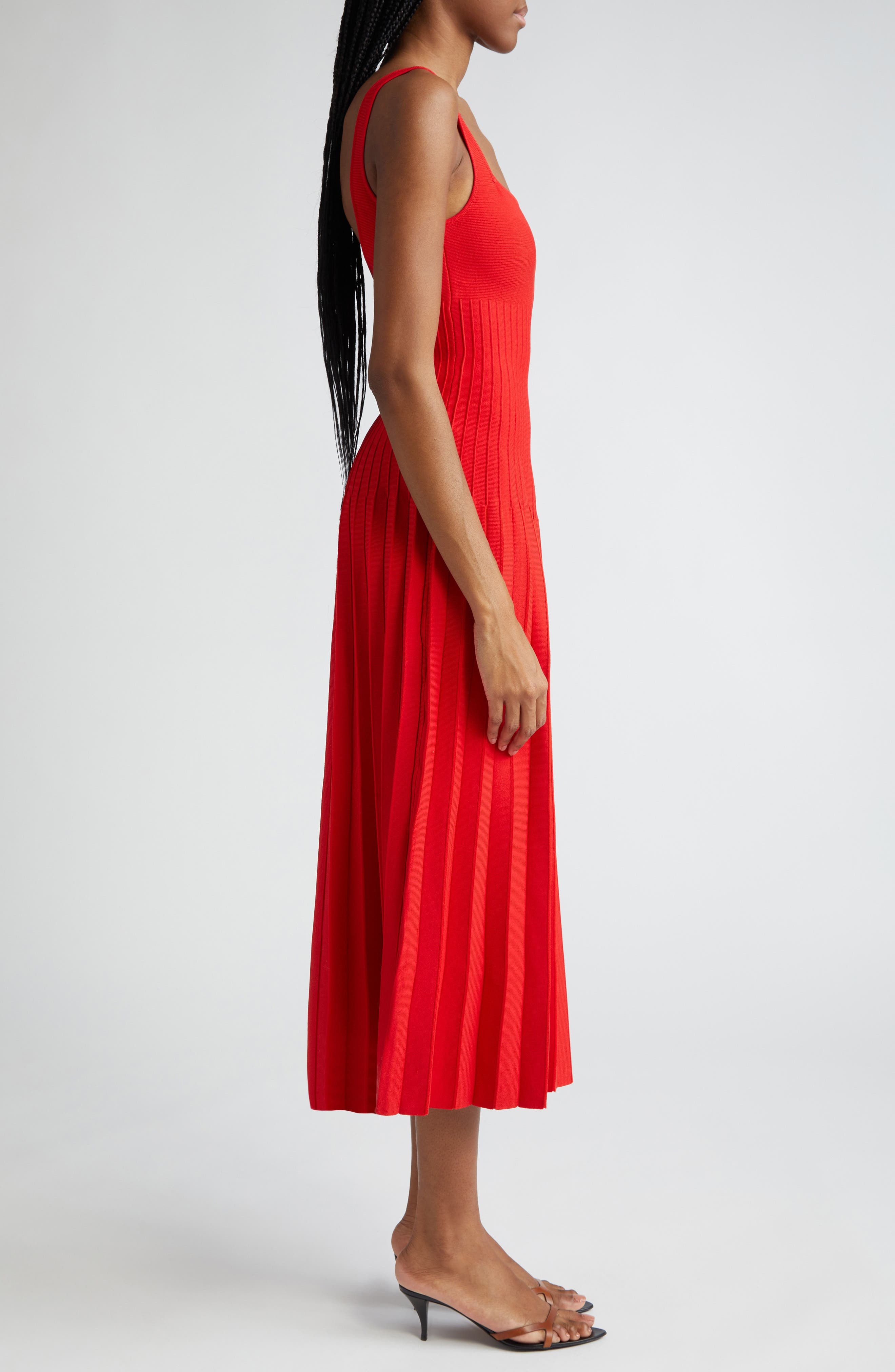 Ellison Pleat Effect Sweater Dress - 3