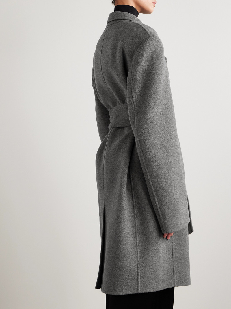 Annly Belted Wool-felt Coat 3
