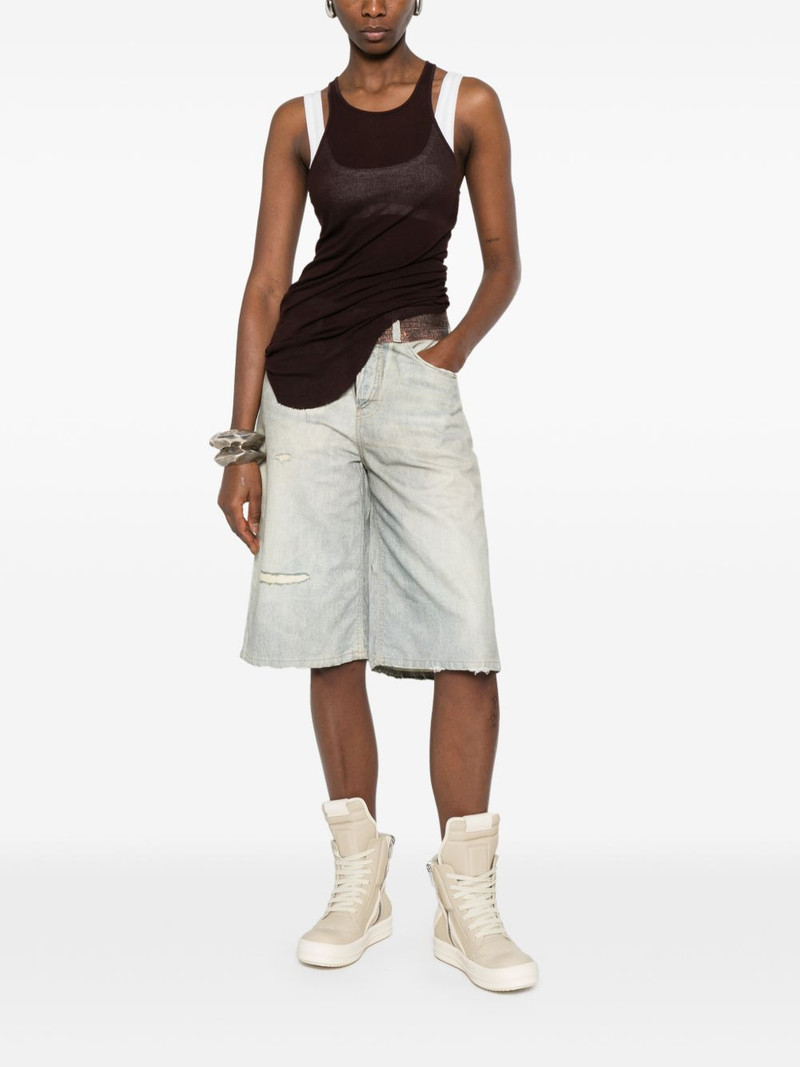 HAIKURE printed-belt shorts outlook