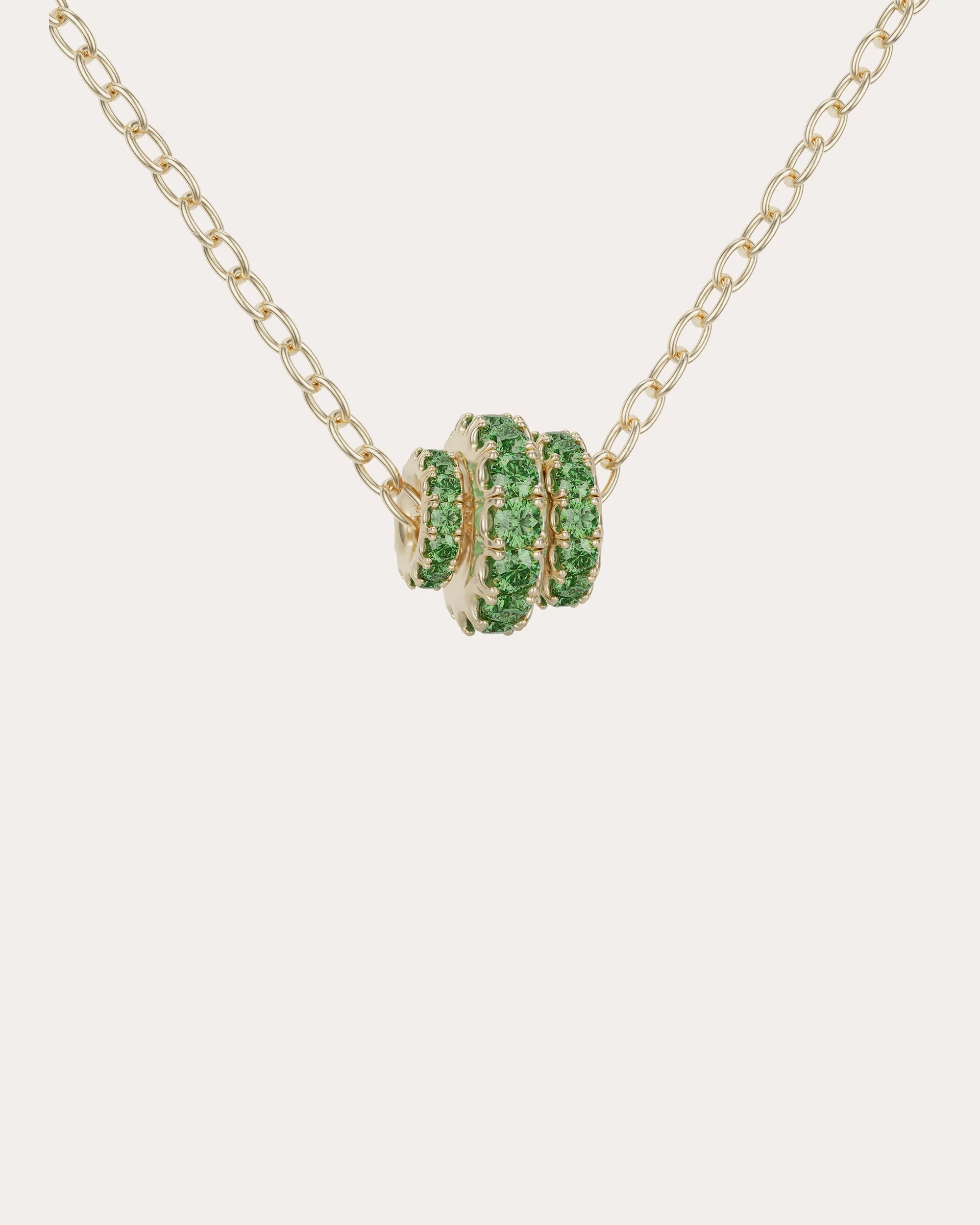 Emerald & 18k Gold Vesta Necklace - 1