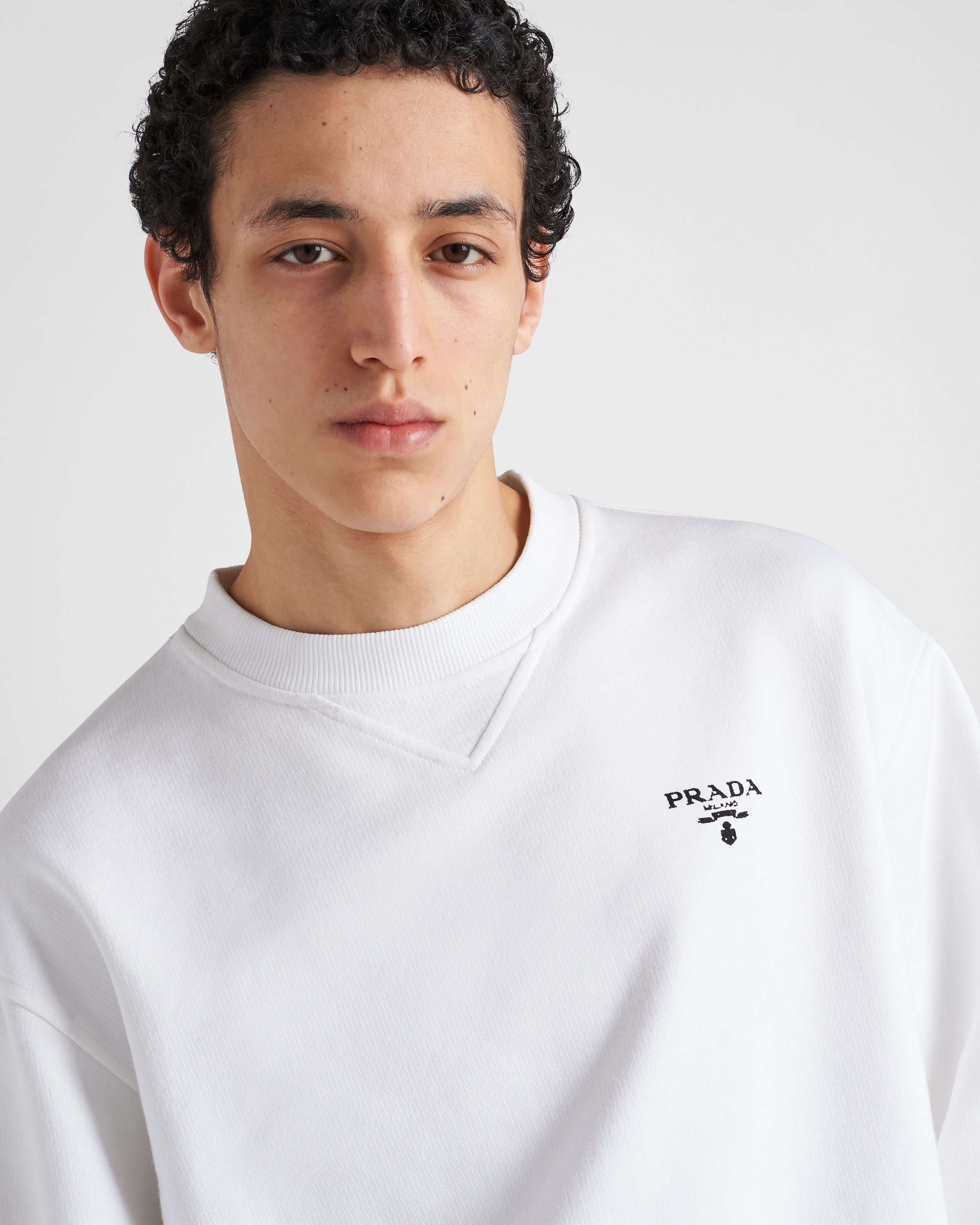 Printed cotton fleece sweatshirt - 4