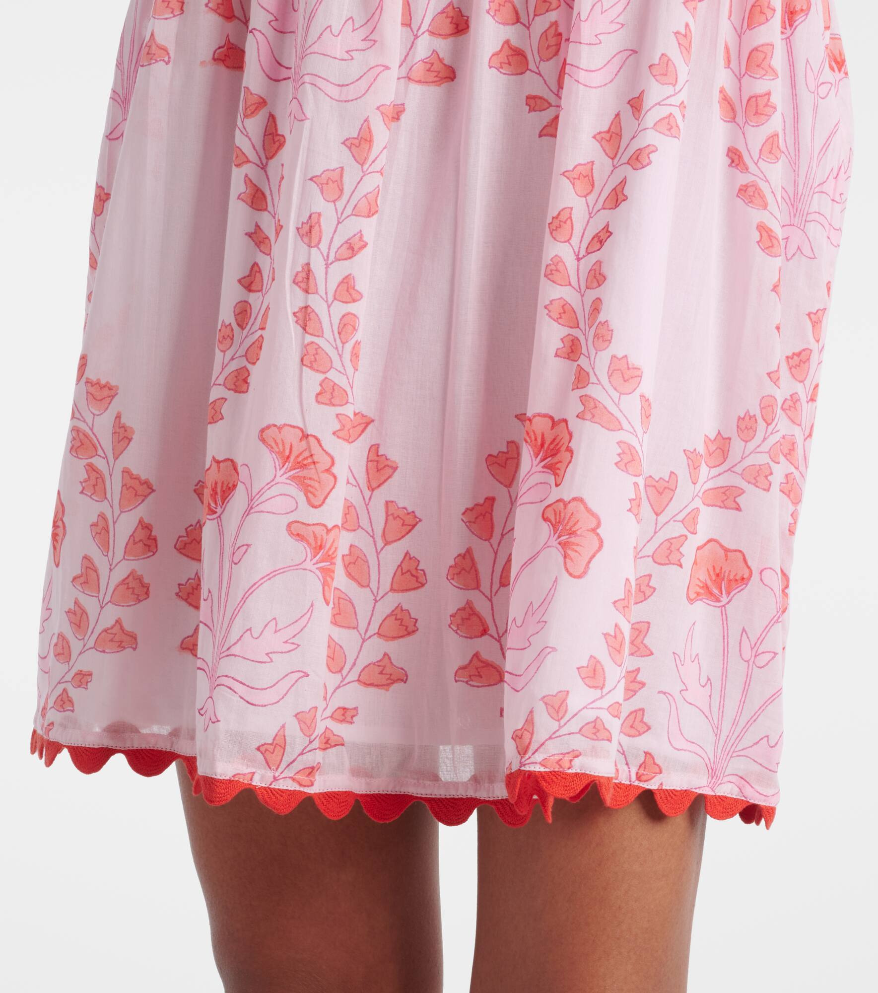 Printed cotton minidress - 5