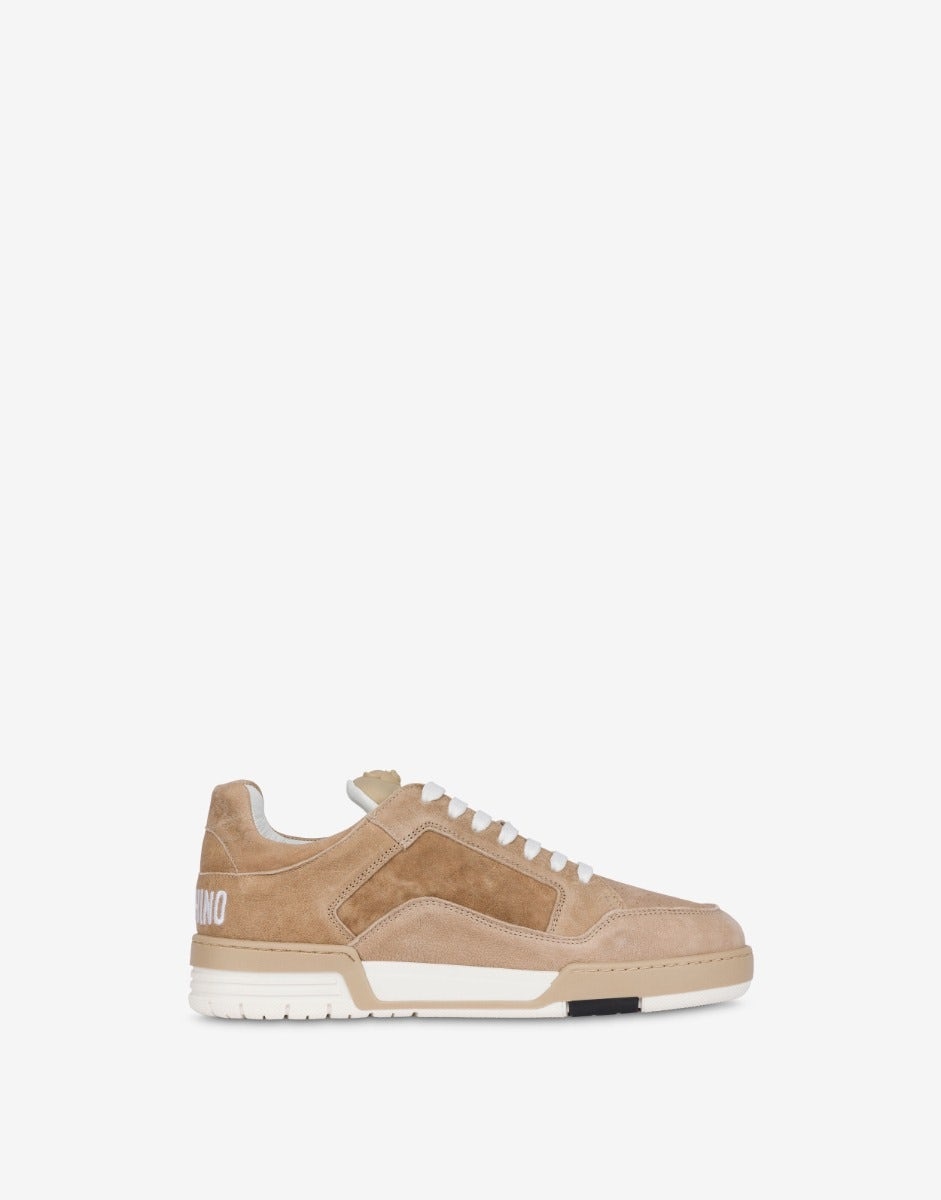 RUBBER TEDDY BEAR NAPPA LEATHER STREETBALL SNEAKERS - 4
