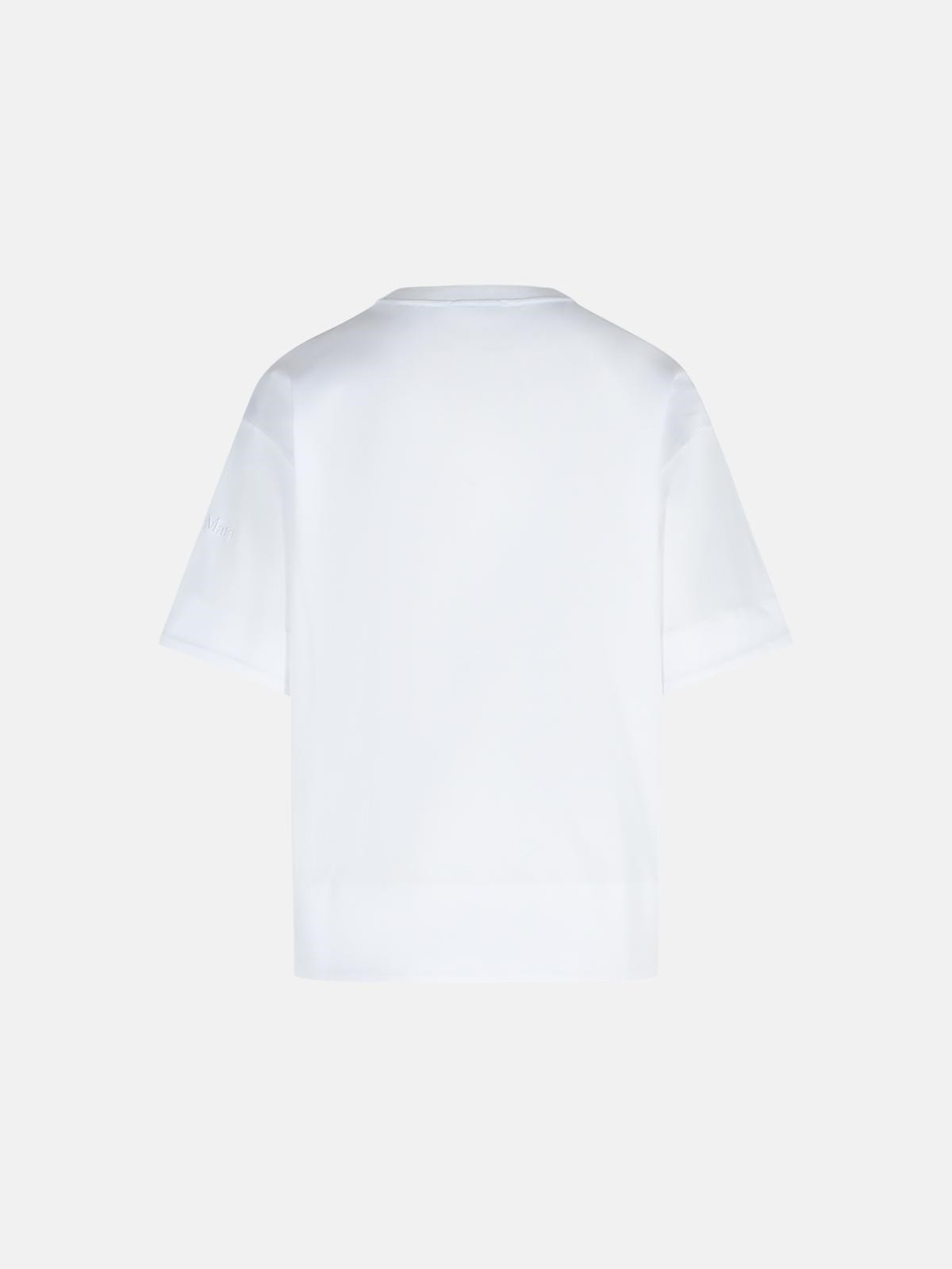 'ESTELLA' WHITE COTTON T-SHIRT - 3