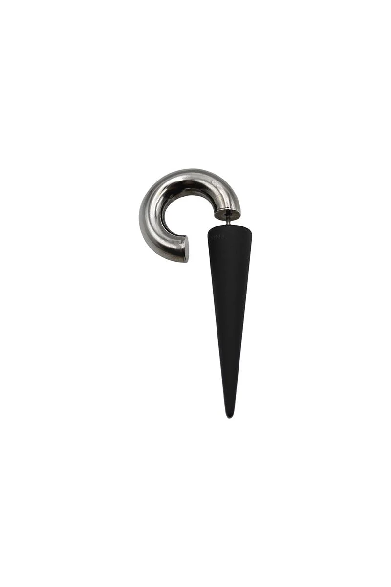 INNERRAUM EA0 MONO SPIKE EARRING BLACK MATTE ACCESSORIES - 1