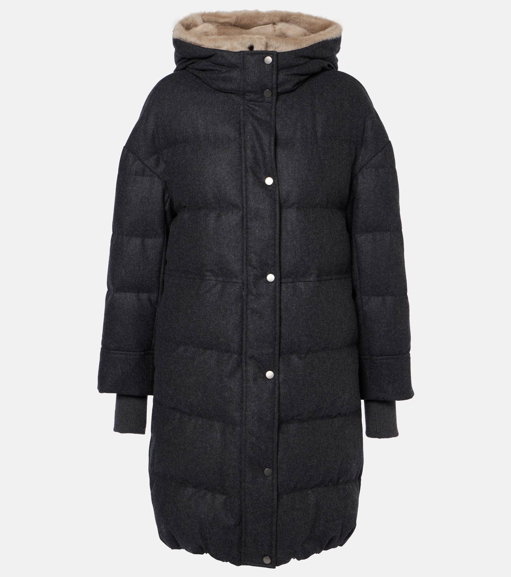 Padded wool jacket - 1