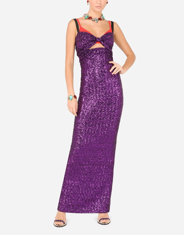 Long sequined dress - 6