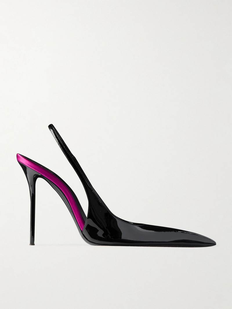 Amalia Patent-leather Slingback Pumps 1