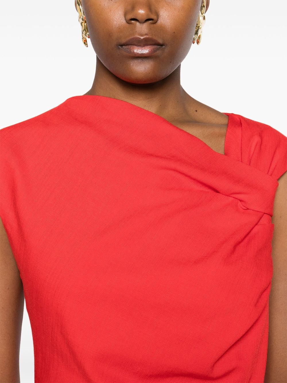 asymmetric midi dress - 5