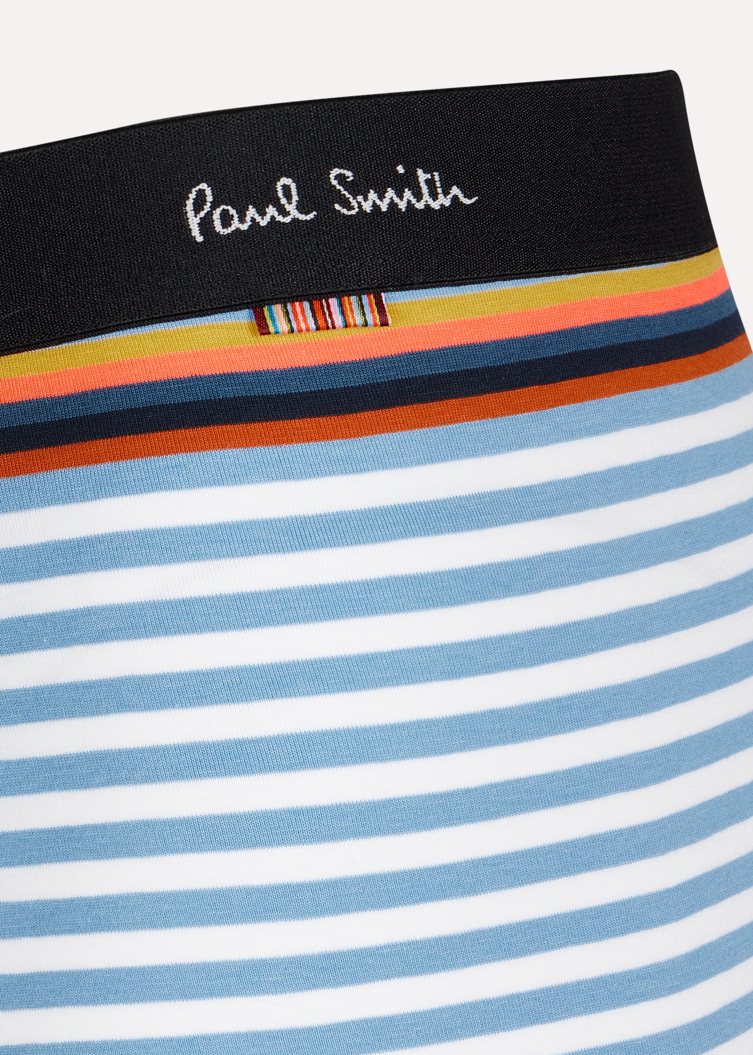 Light Blue And White Stripe Boxer Briefs - 3