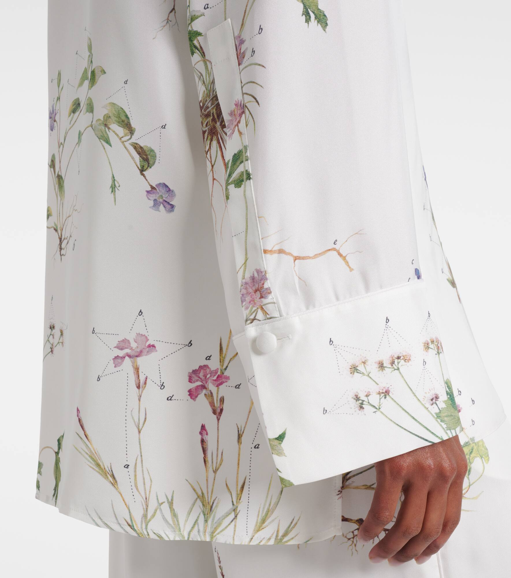 Floral printed silk shirt - 5