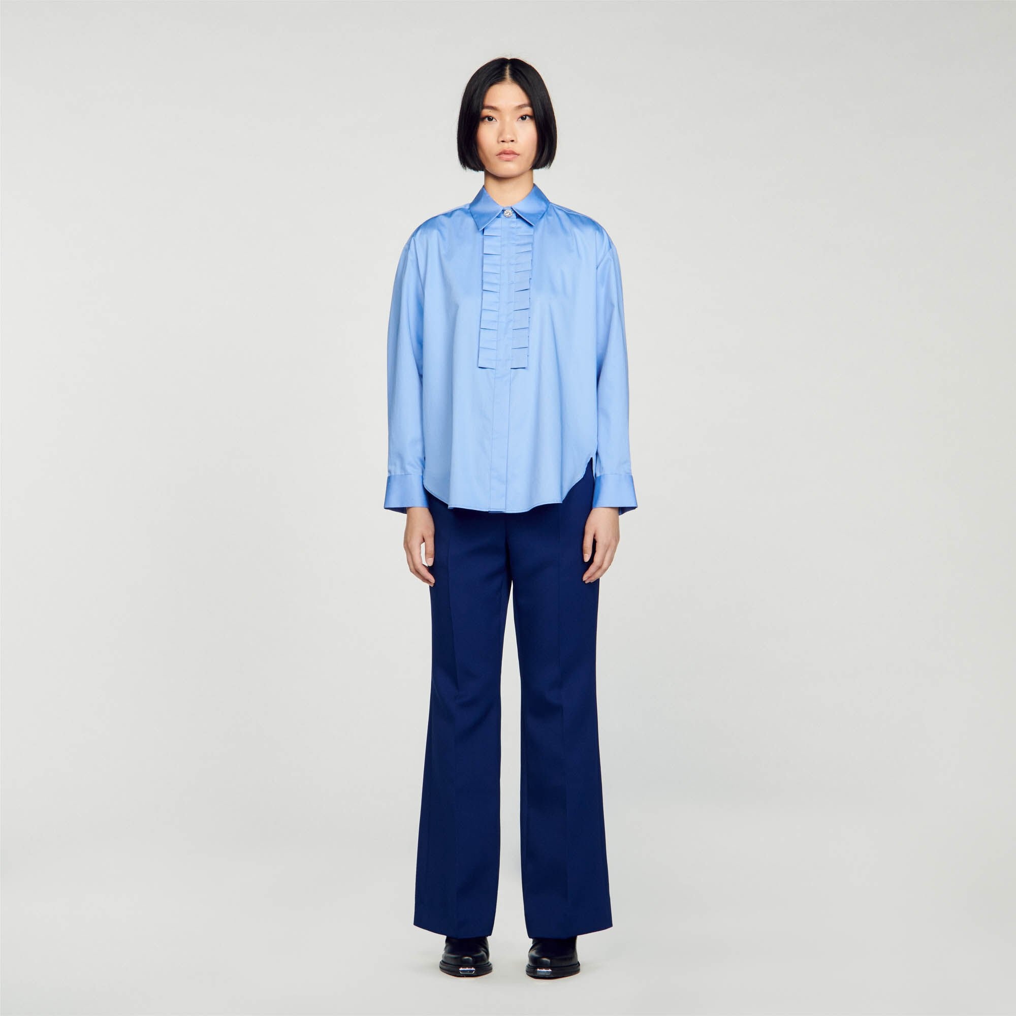 FRILLED COLLAR SHIRT - 3