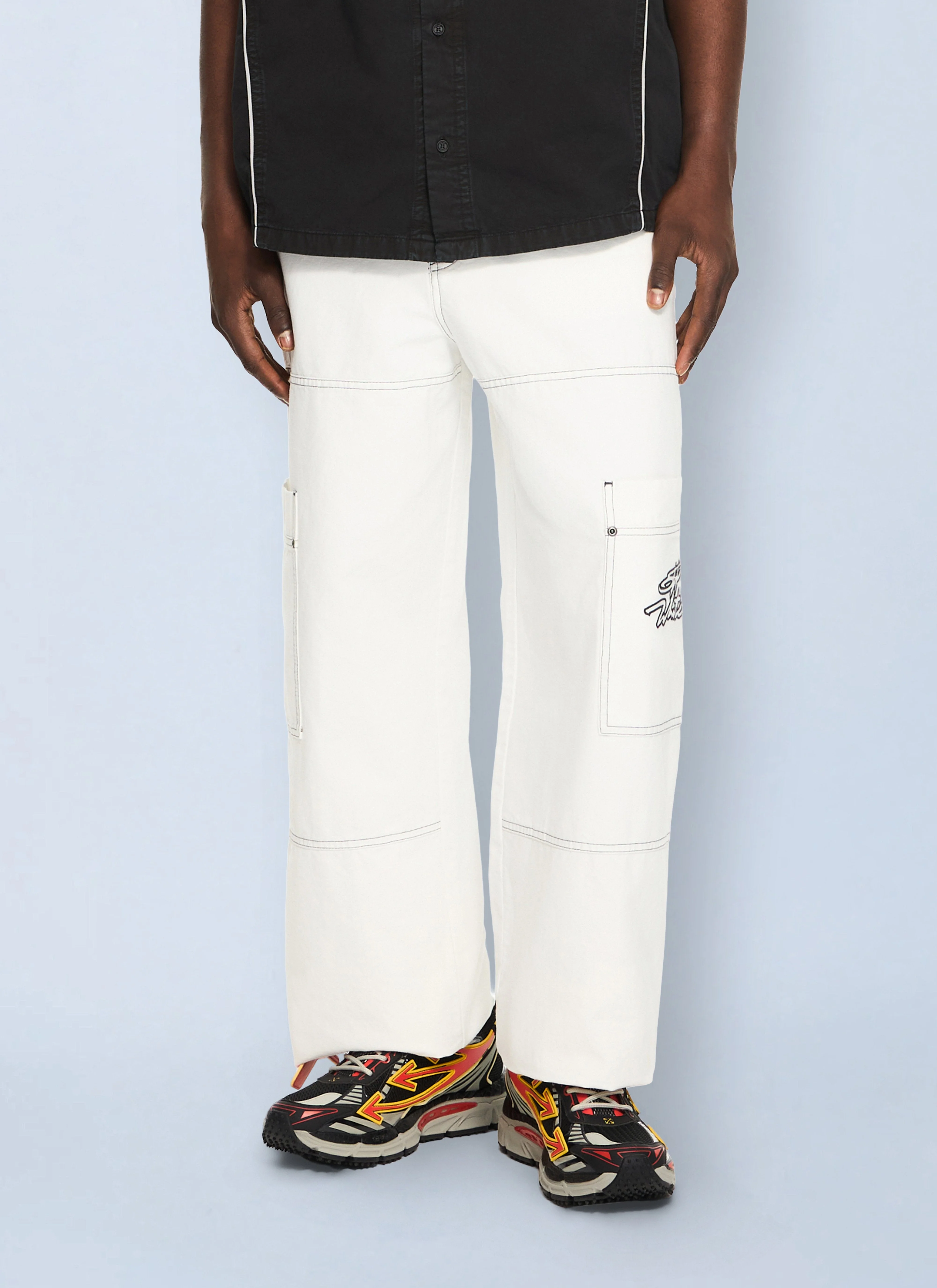 Off-White Men Script Gd Cot Cargo Pant - 1