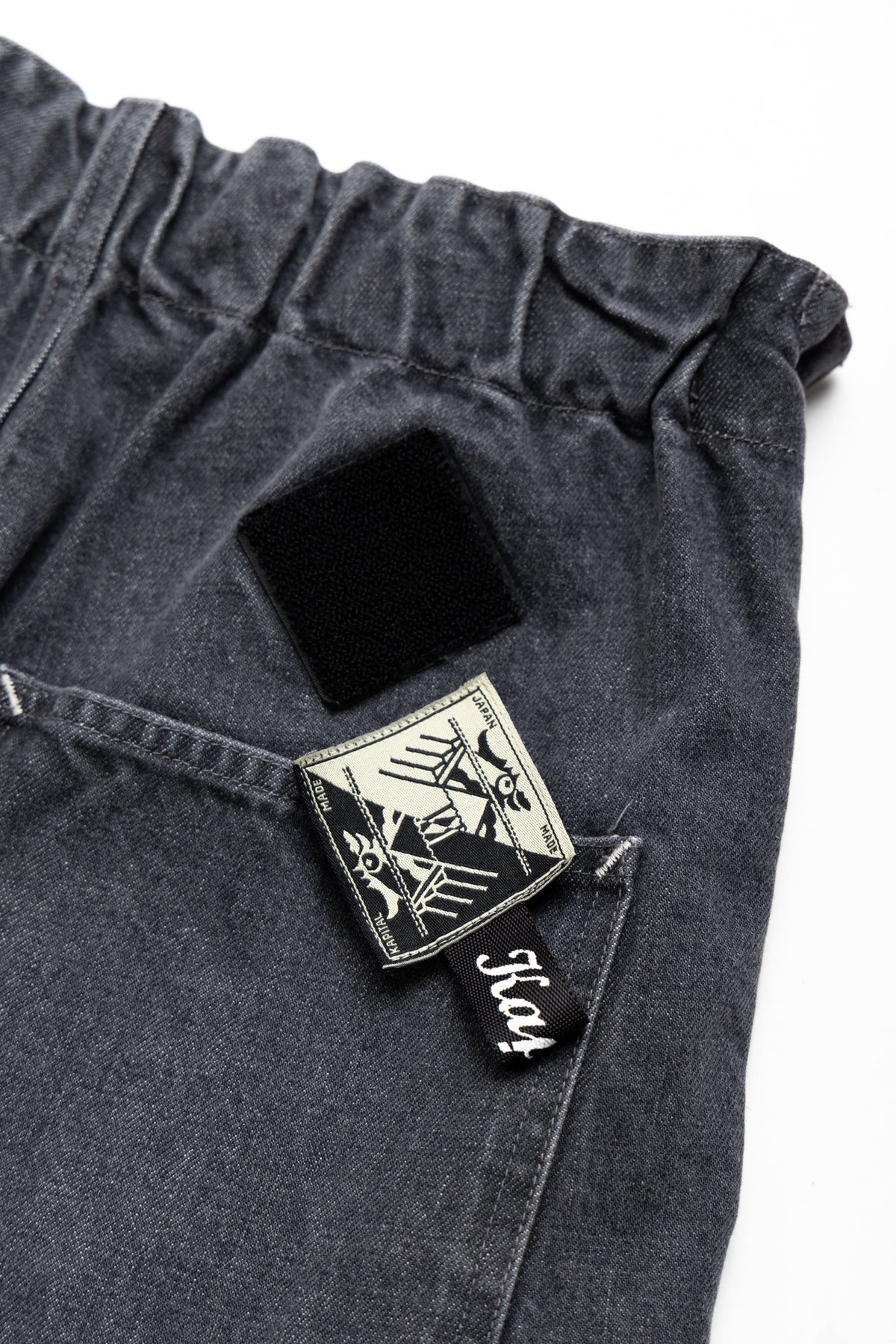 14oz Black Denim EASY RANCH GO Shorts - Faded Black - 7