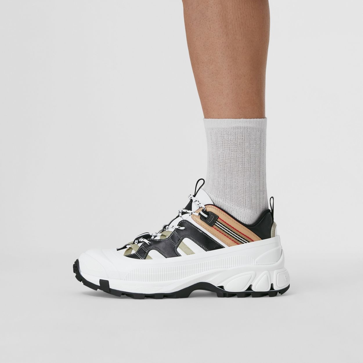 Icon Stripe Detail Leather Arthur Sneakers - 1