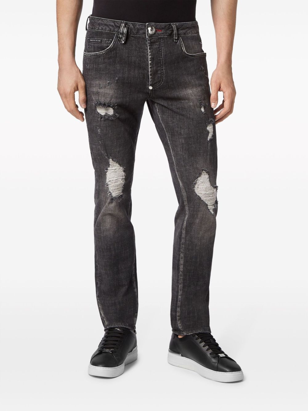 paint-splatter straight-leg jeans - 2
