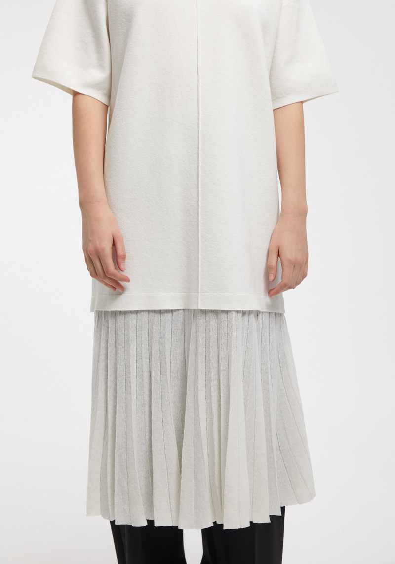 DRIFT Pleated layer midi dress 3