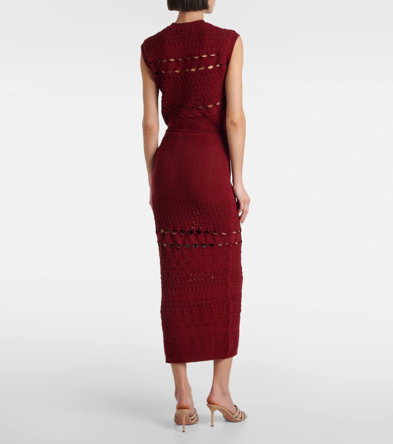 Cut-out knitted midi skirt 3