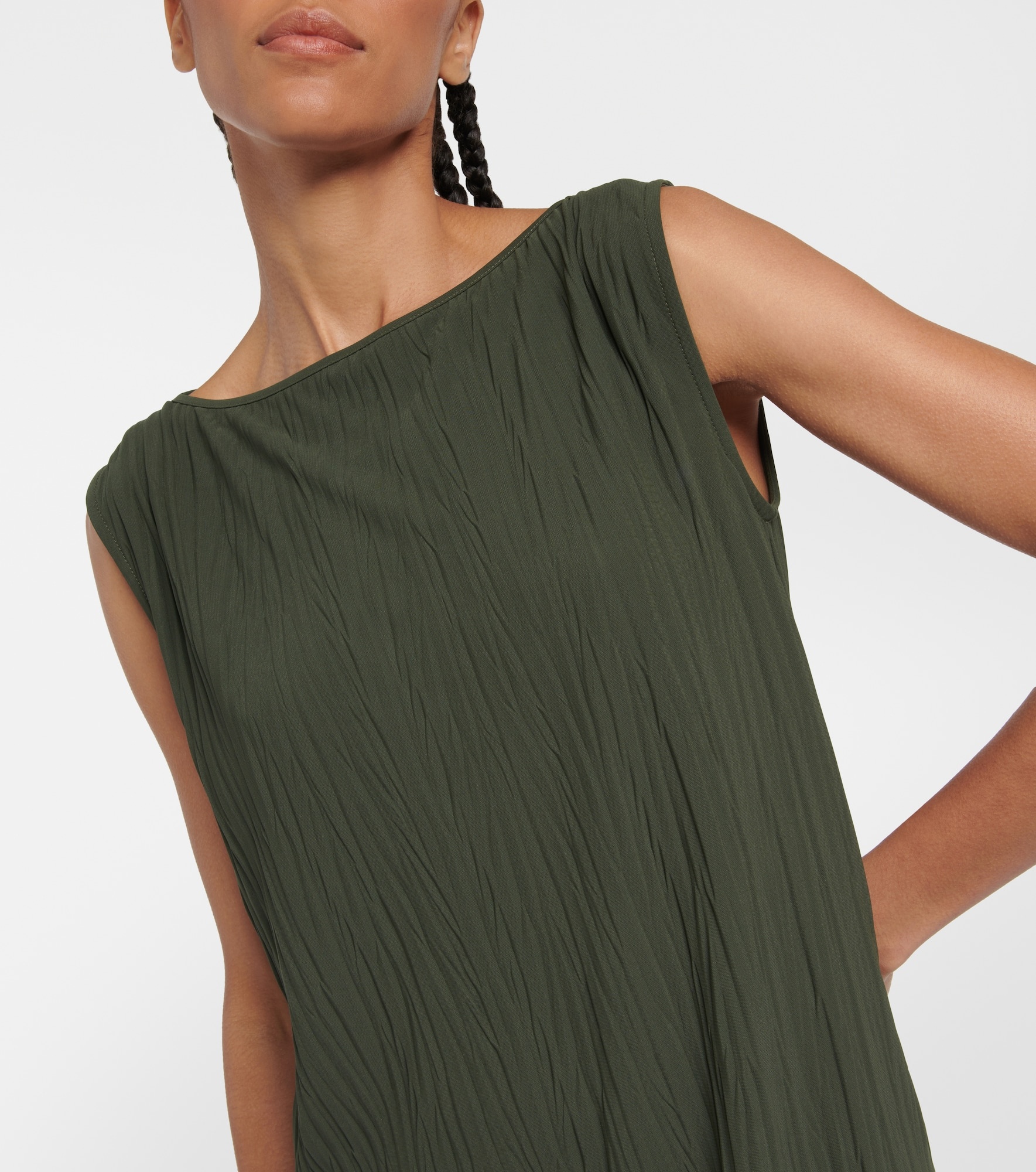 Leisure Teulada pleated jersey dress - 4