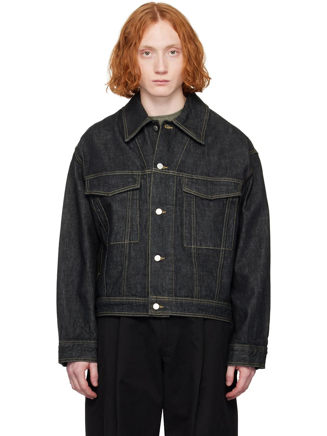 Black Stein Denim Jacket - 1