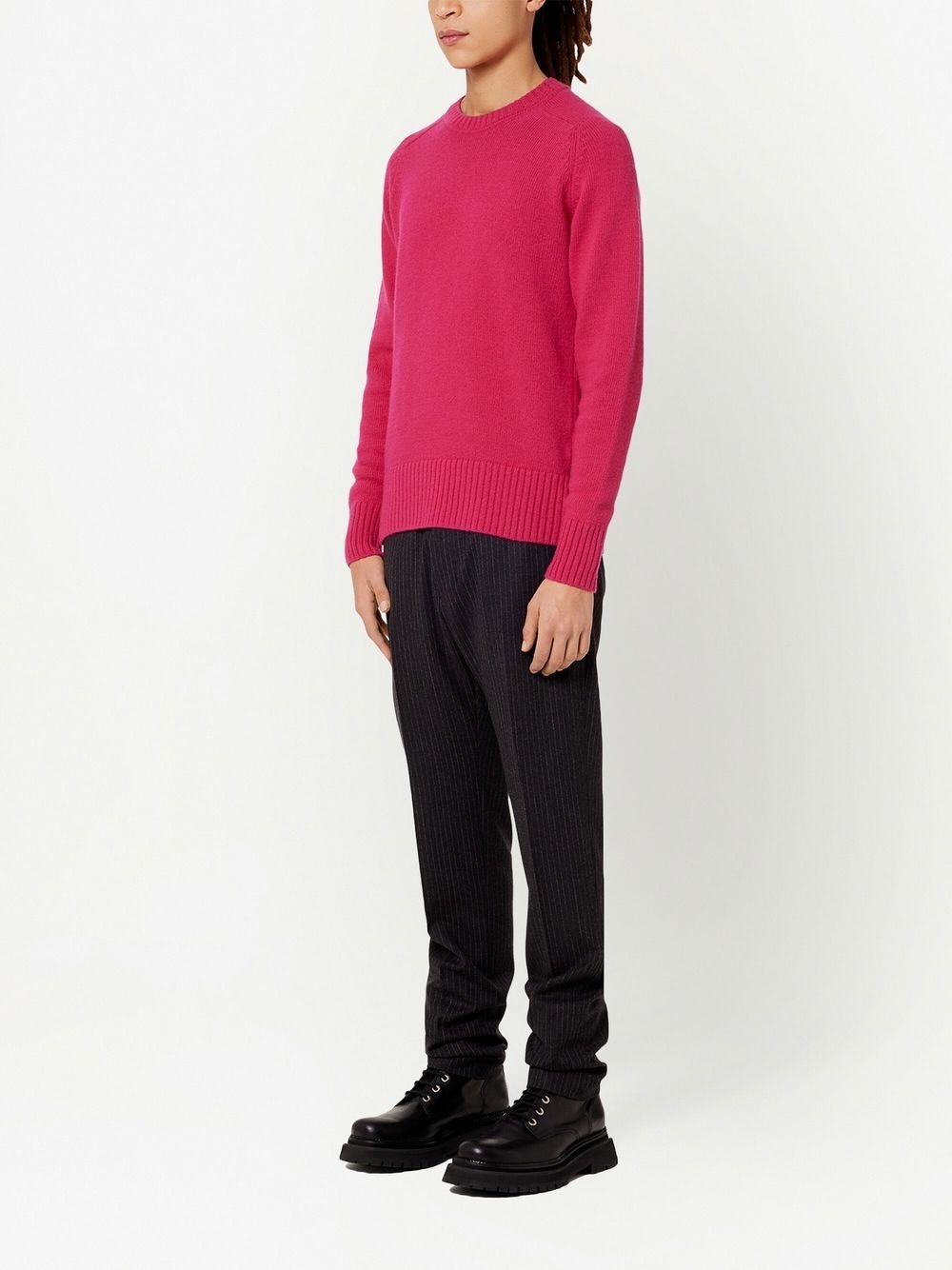 long-sleeved wool jumper - 2