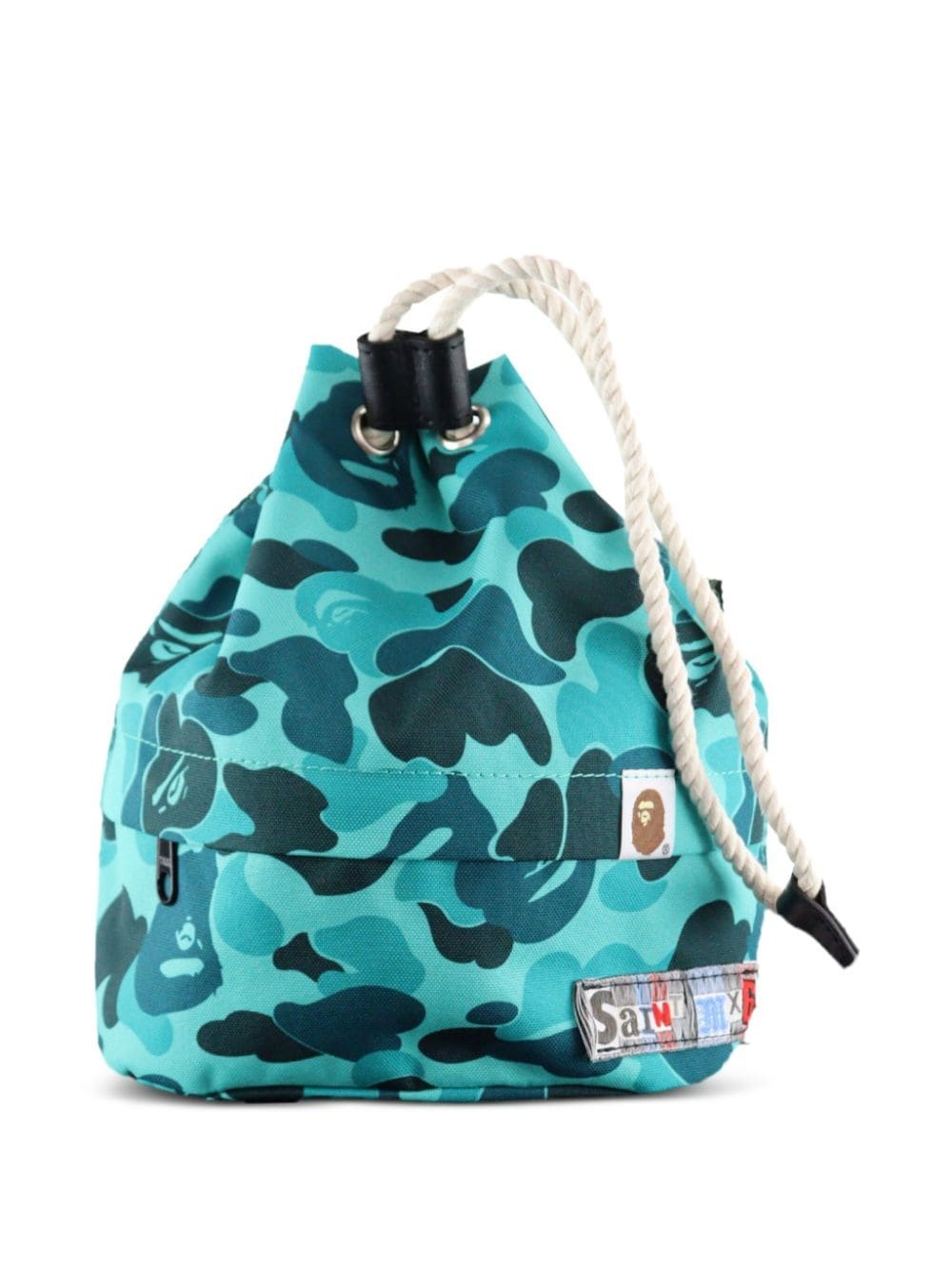 X Bape Camouflage-Print Bucket Bag - 1