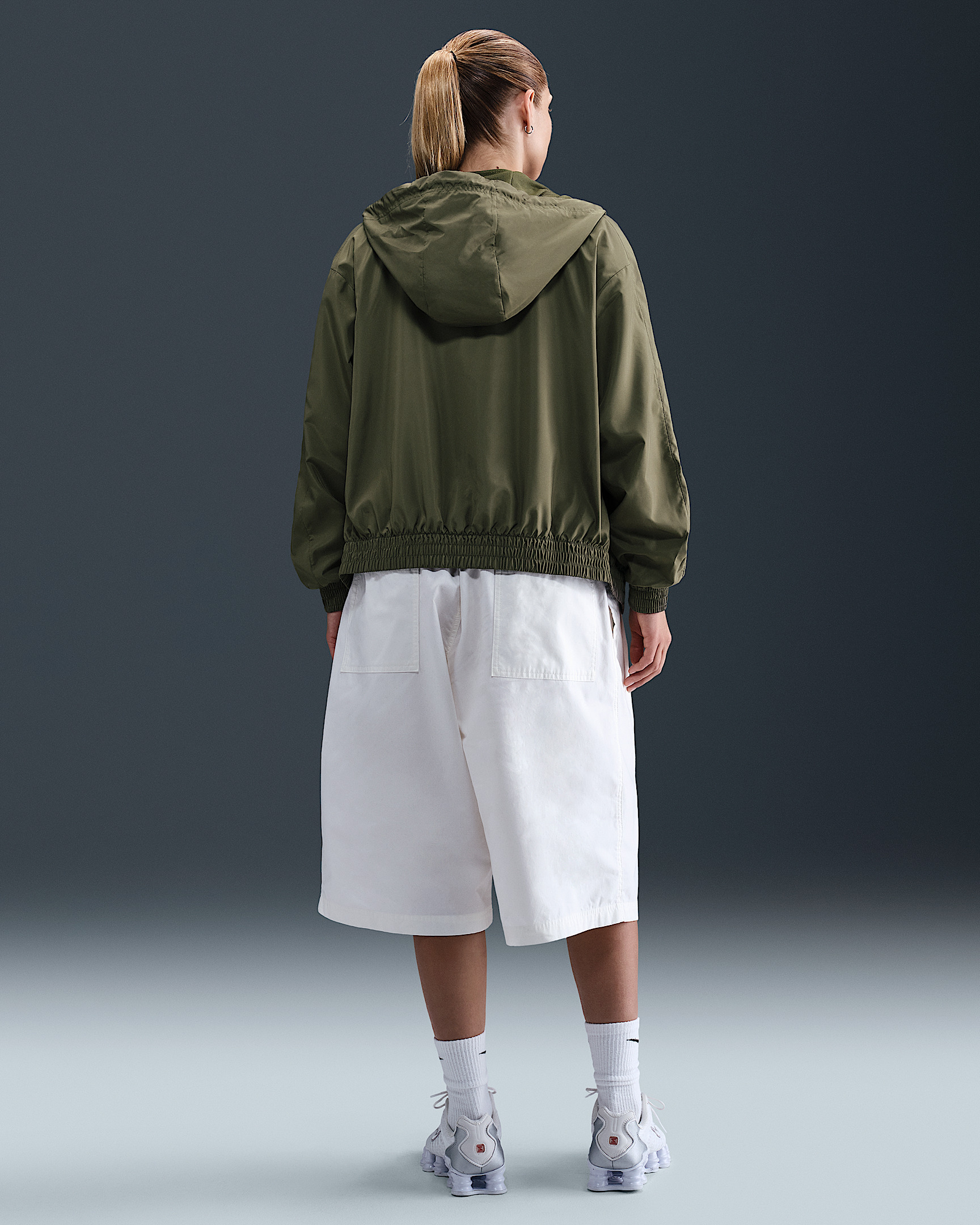 Nike Sportswear Classic Wovens Women's Loose UV Hooded Jacket - 5