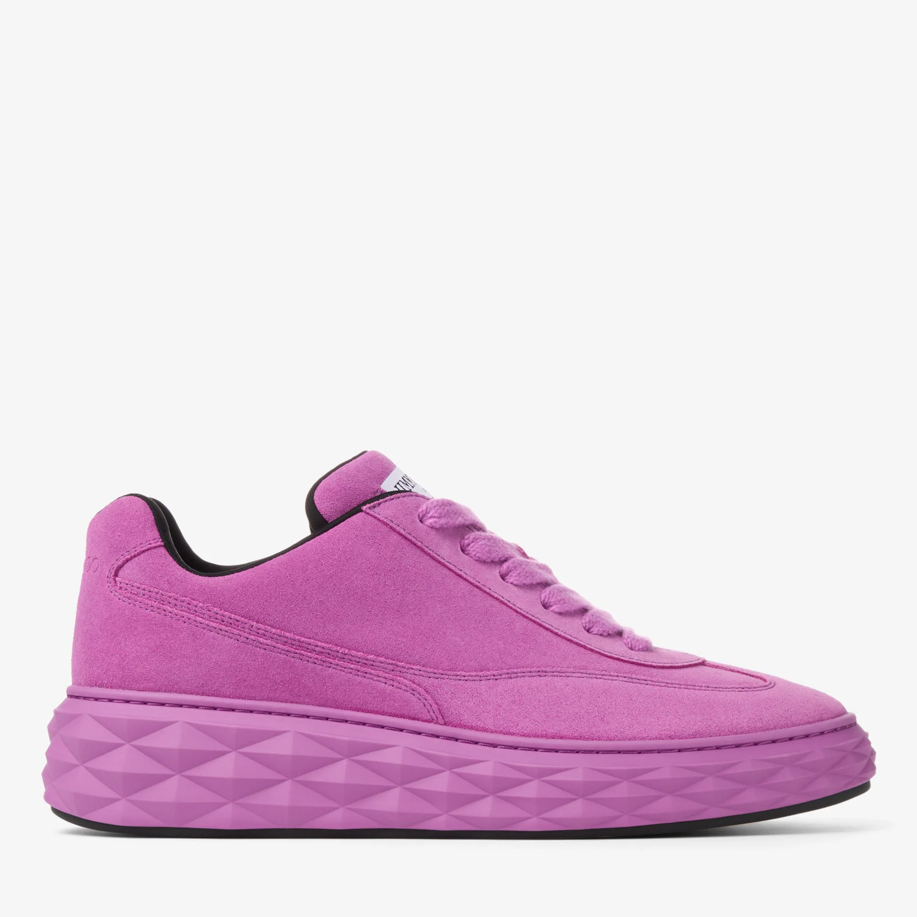 Diamond Maxi Retro M Violet Orchid Velvet Suede Low Top Trainers - 1