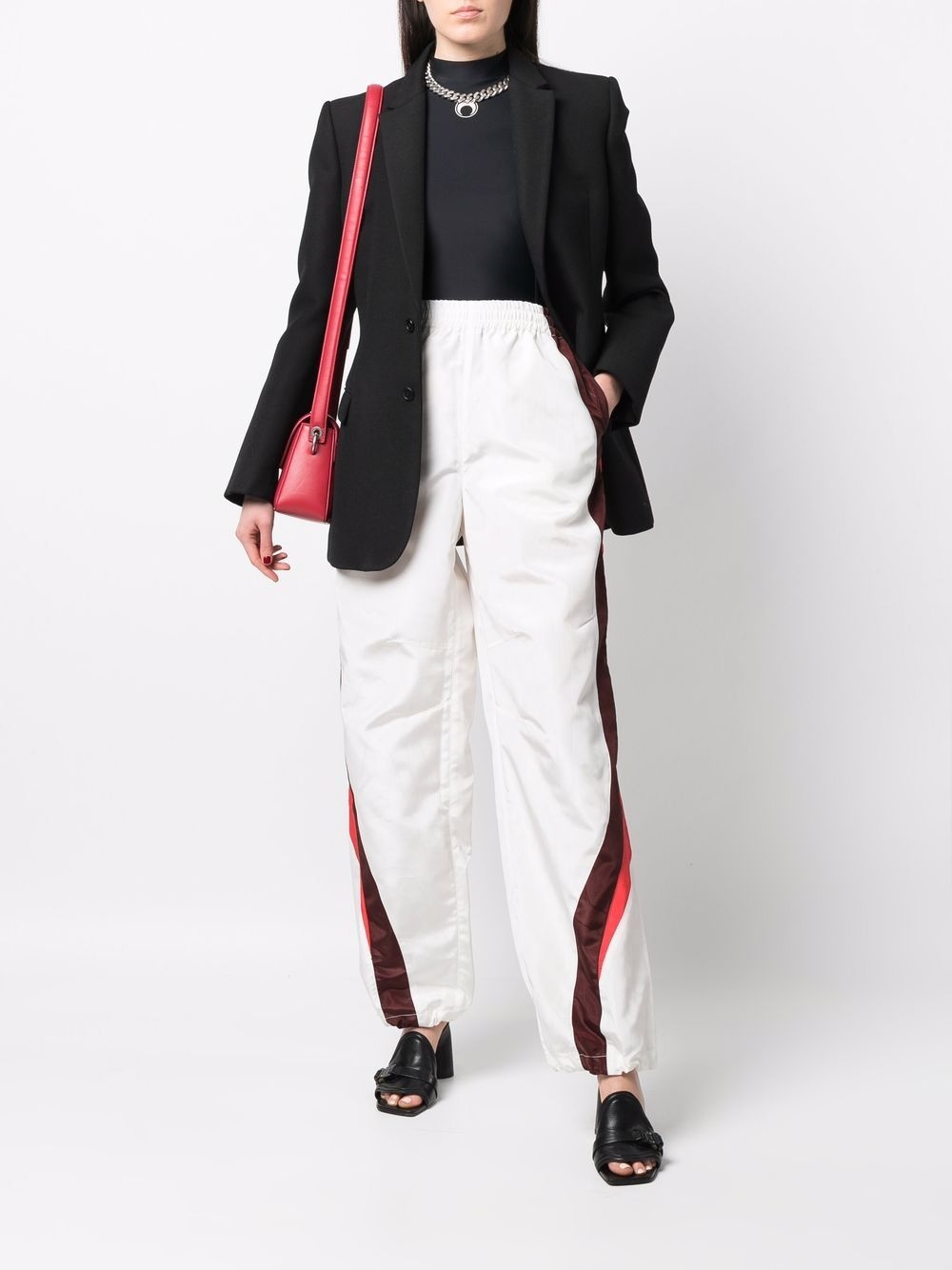 side-stripe track pants - 3
