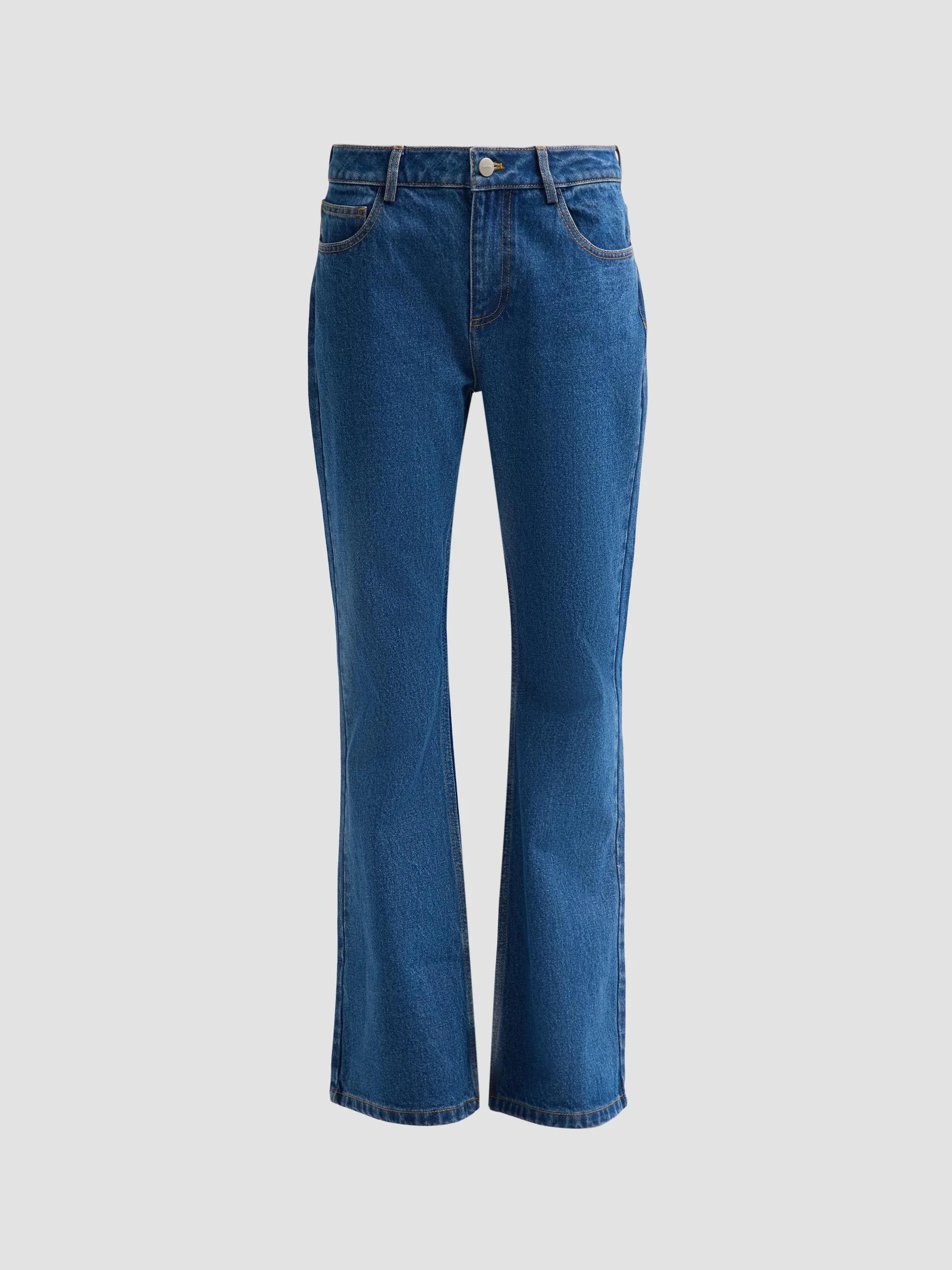 Women's Viv Mid-Rise Flare-Leg Jeans - Blue - 1