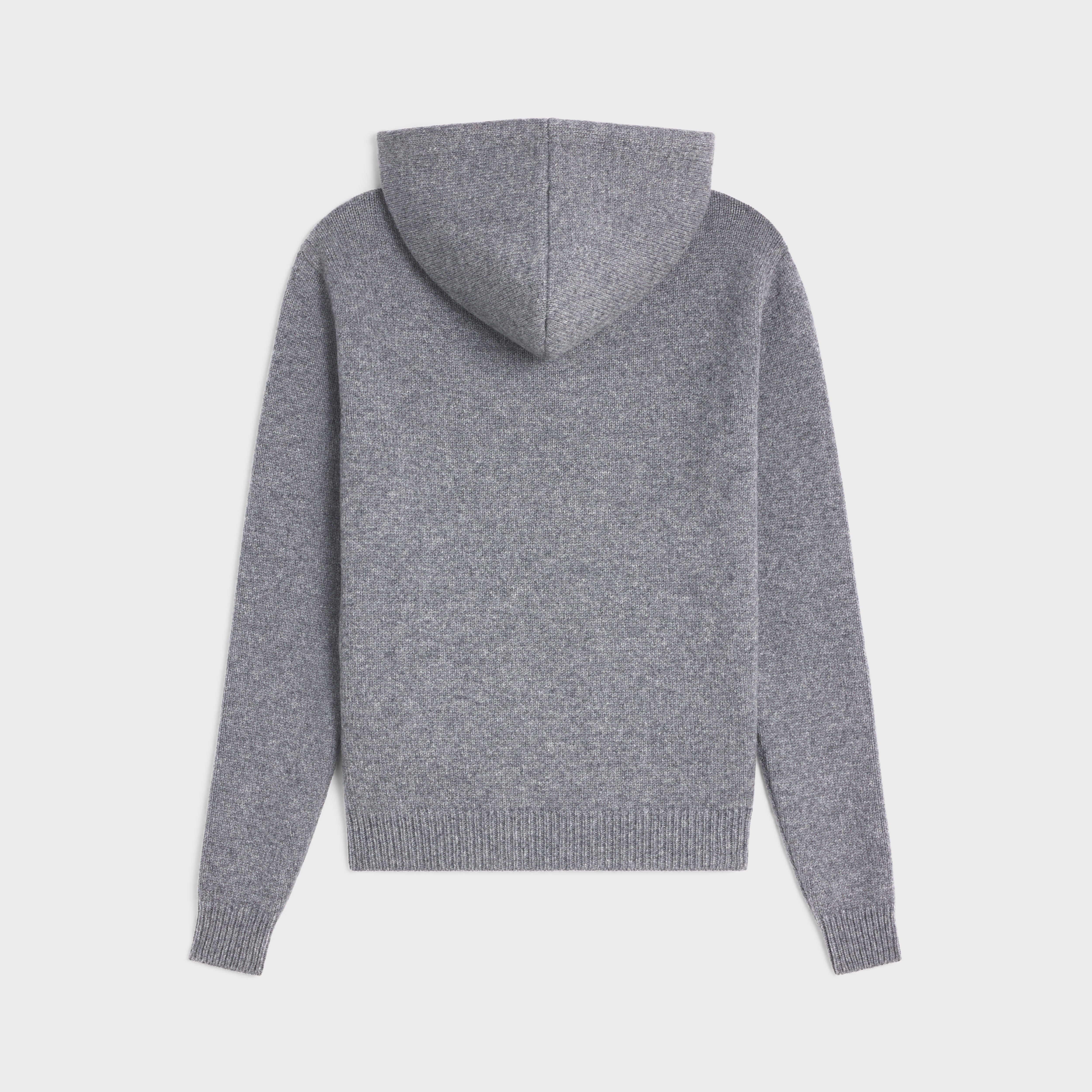 CELINE triomphe hooded sweater in cashmere wool | REVERSIBLE