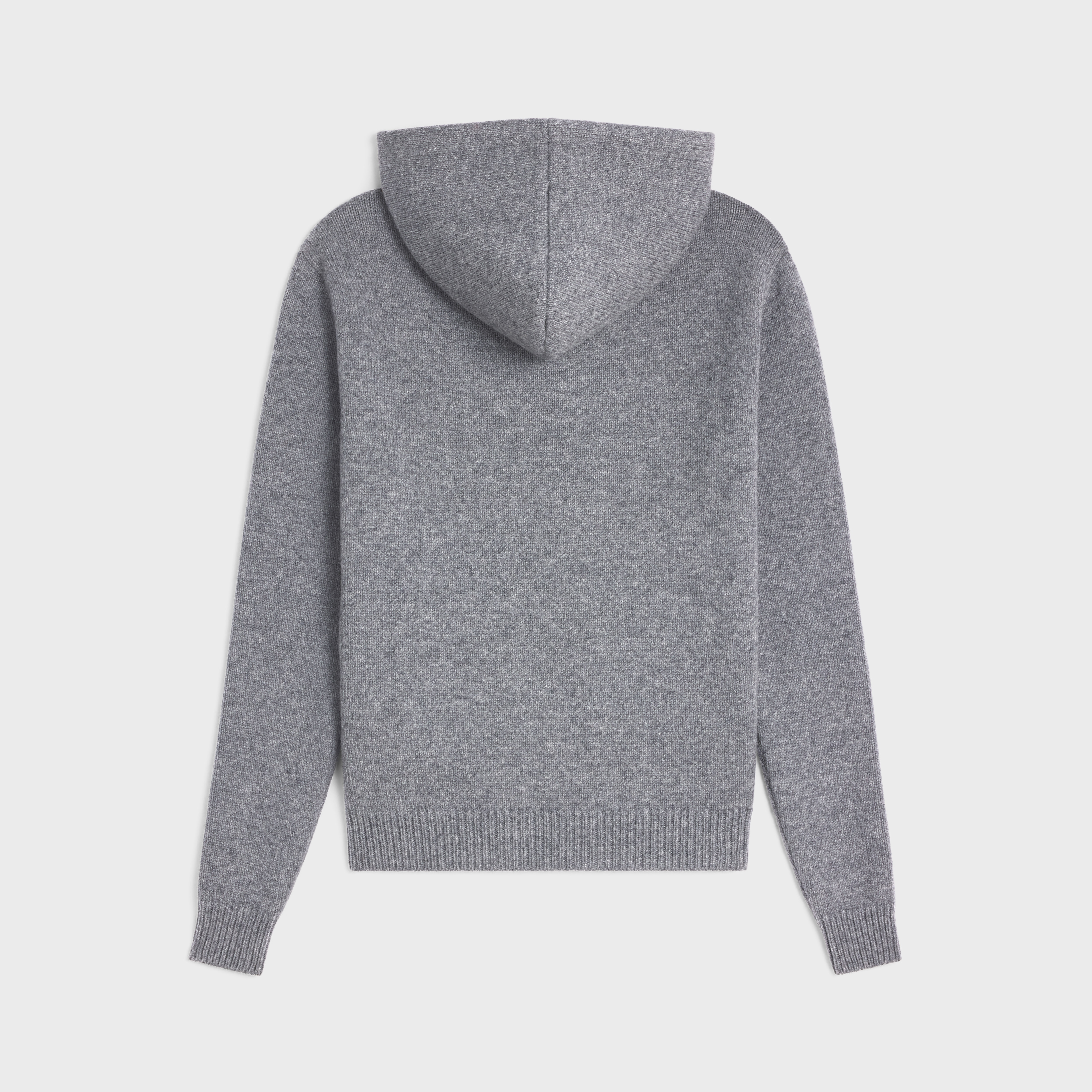 Celine hooded sweater in ribbed wool