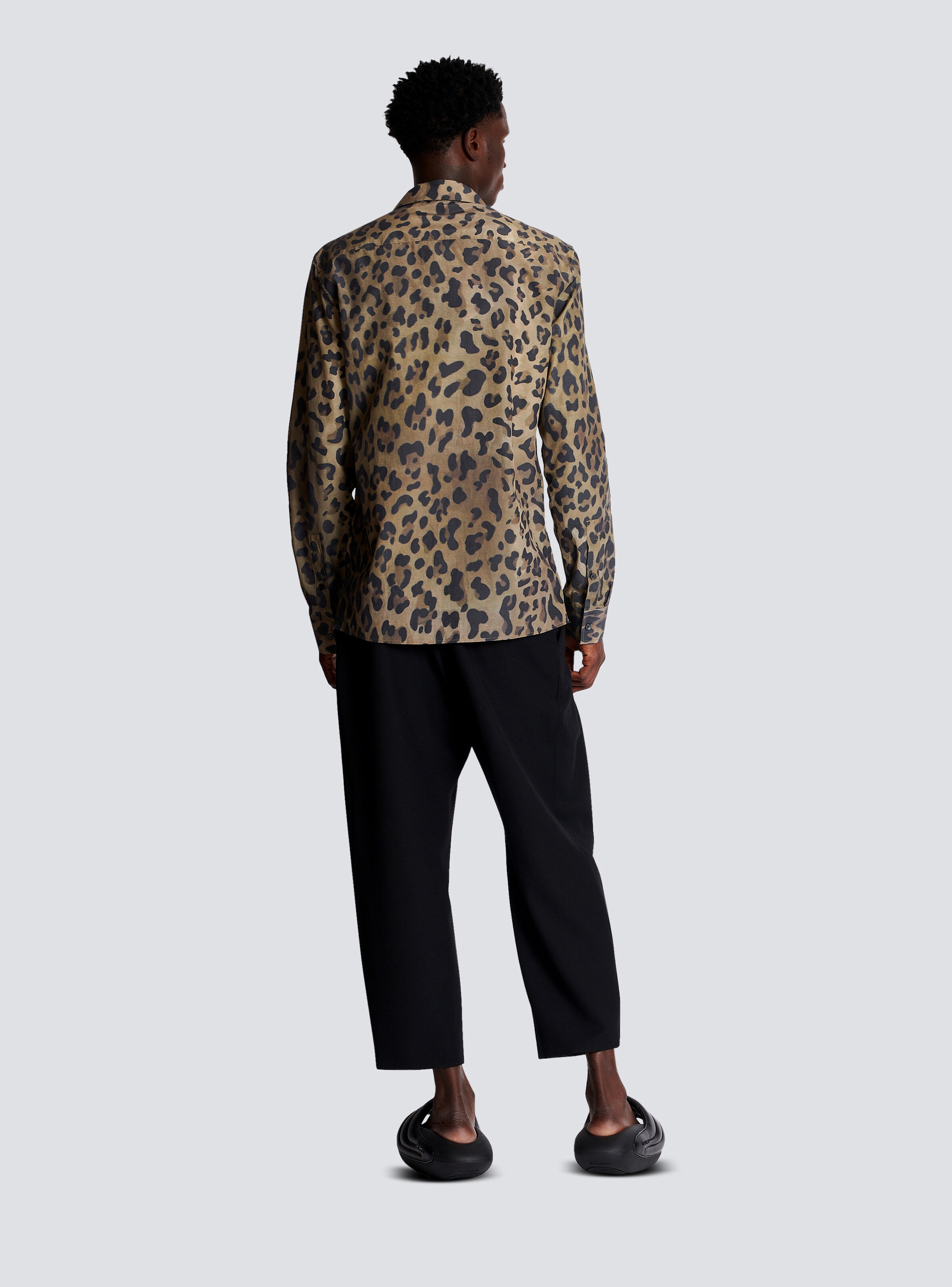 Leopard print pyjama shirt - 4