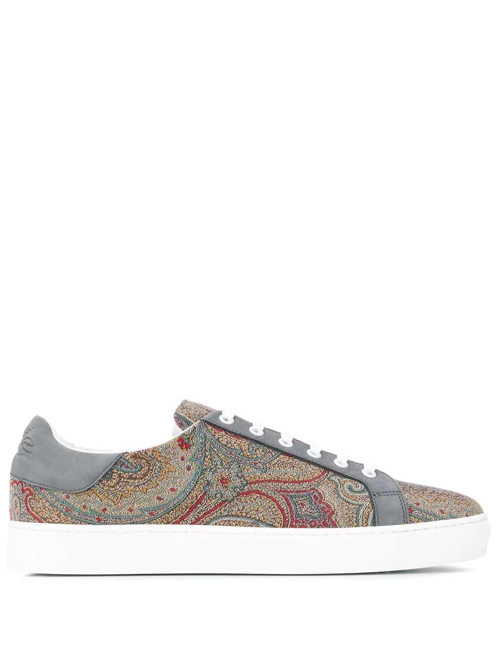 paisley print sneakers - 1