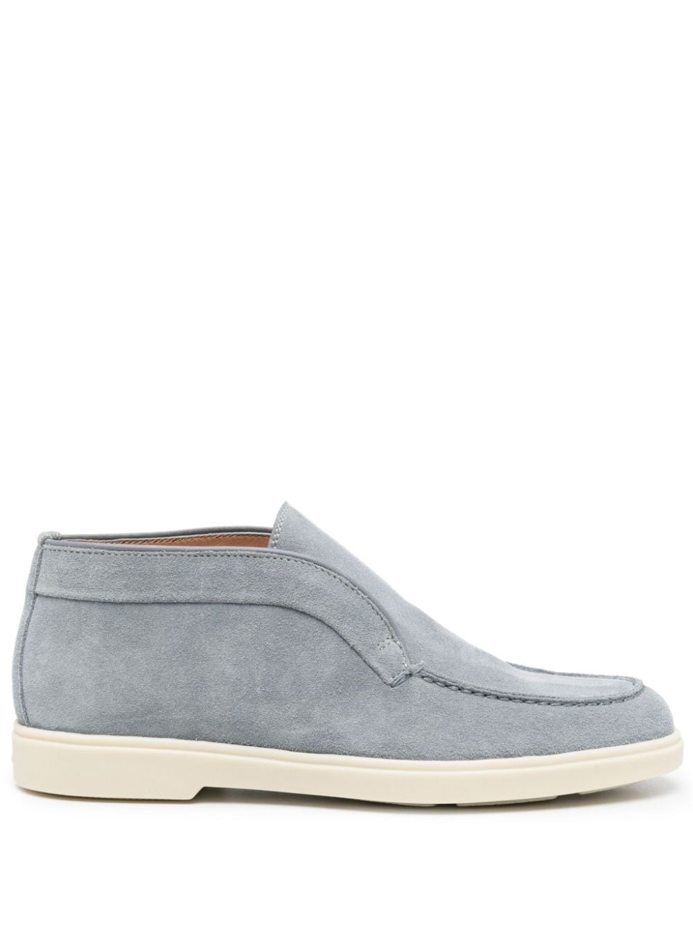 slip-on suede boots - 1