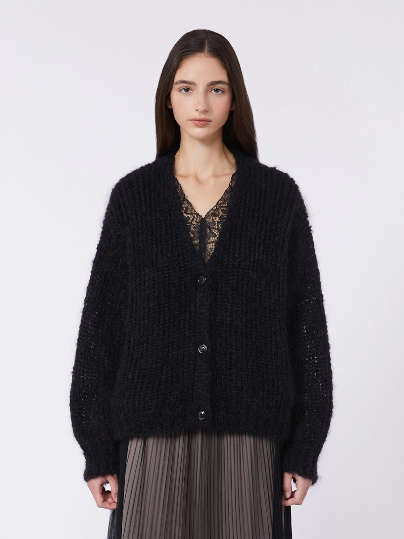 DANZA Mohair cardigan - BLACK 3